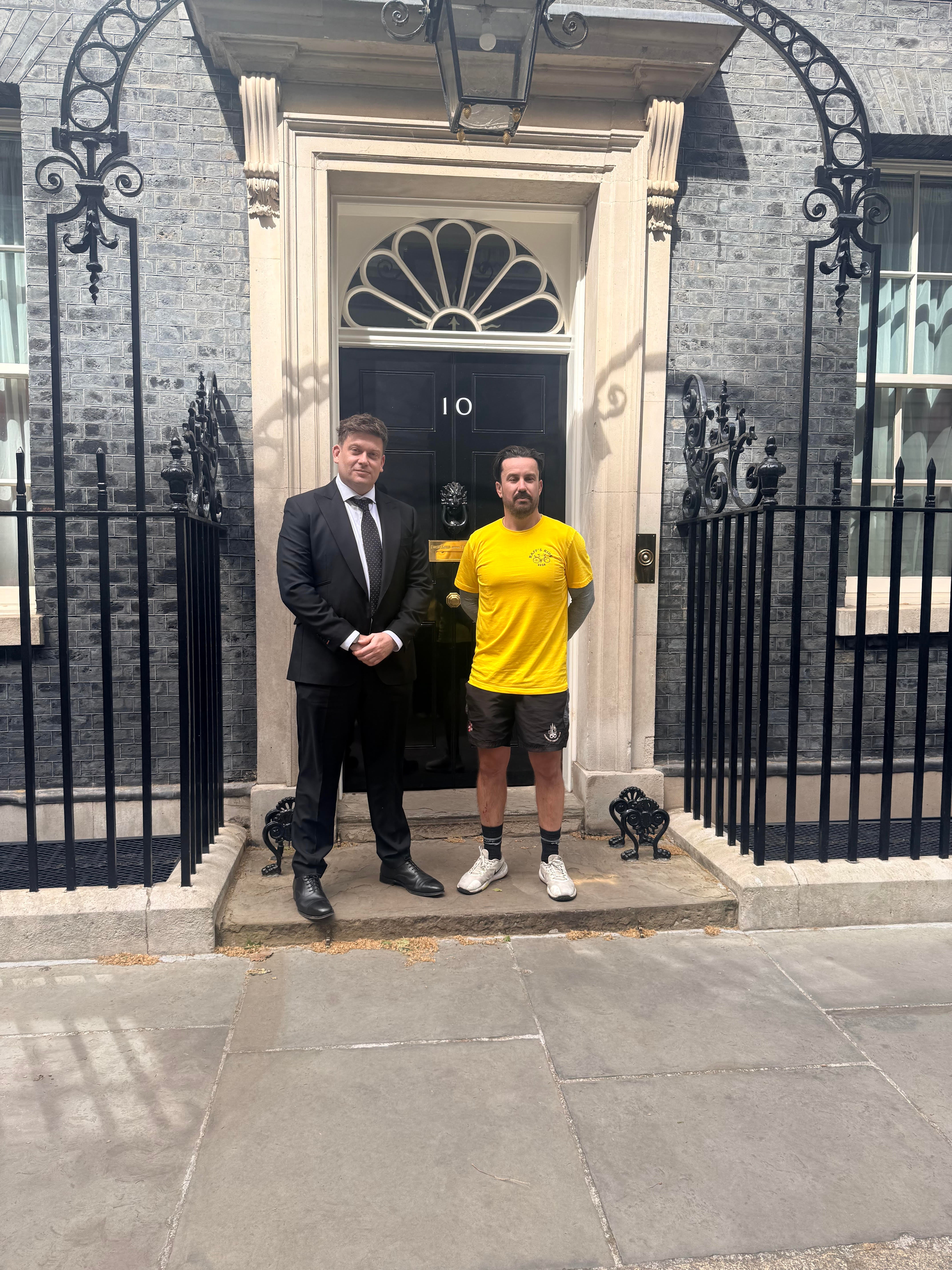 Ceri Menai-Davis (left) and Ed Mordaunt urge the government to help others in their position