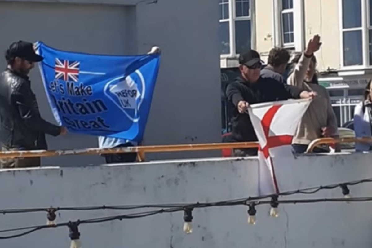Man arrested over Nazi salute at Green Party rally in Hastings Man arrested over Nazi salute at Green Party rally in Hastings
