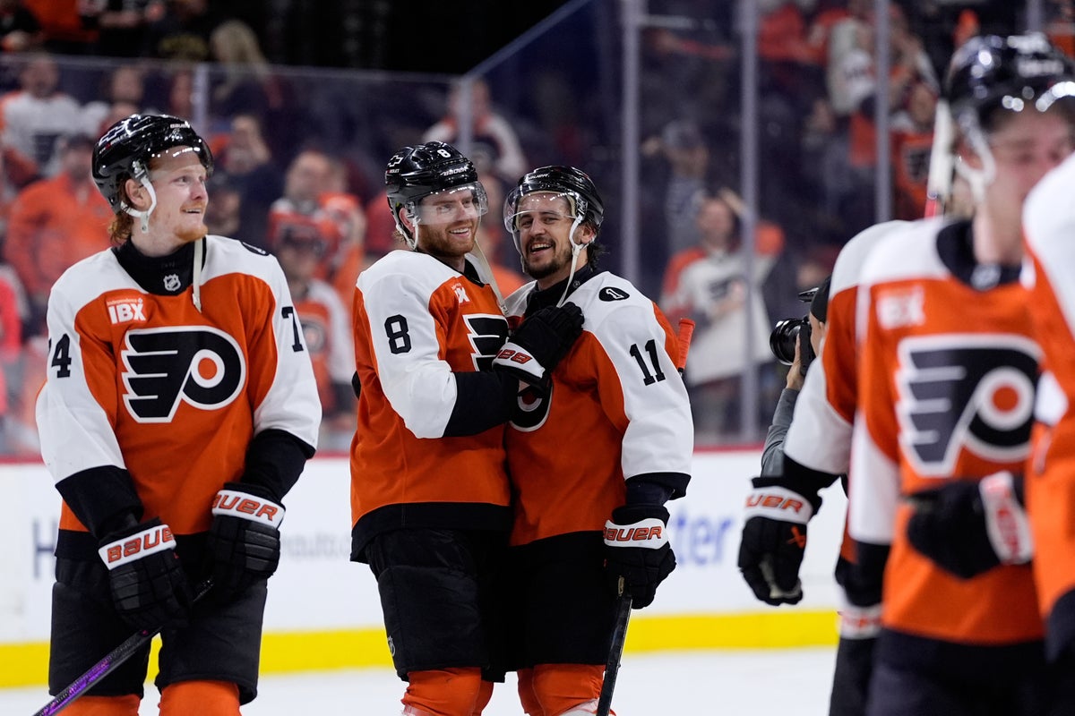 Cam York threw his stick in the stands after scoring an OT winner, but the Flyers star got it back
