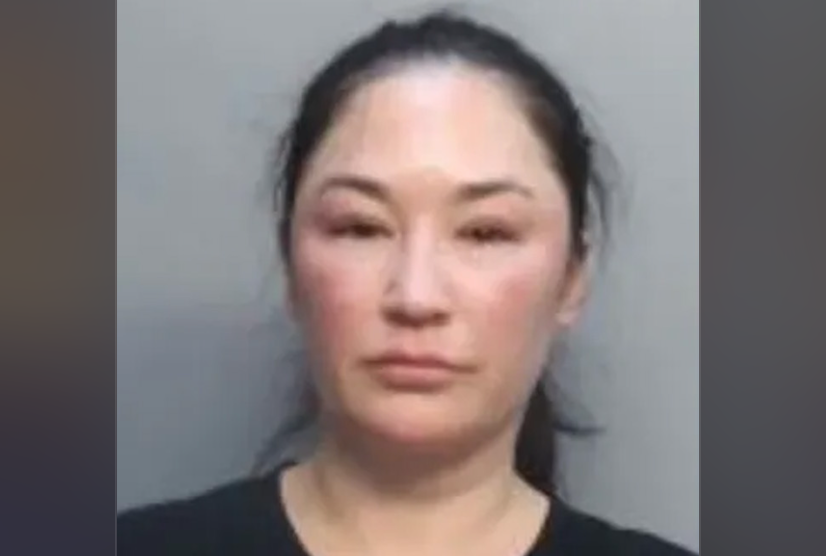 Shannon Marie Harris, 46, of Tyrone, Georgia, was arrested and charged with misdemeanor trespassing after she allegedly refused to end a phone call on a Delta Air Lines flight from Miami to Atlanta