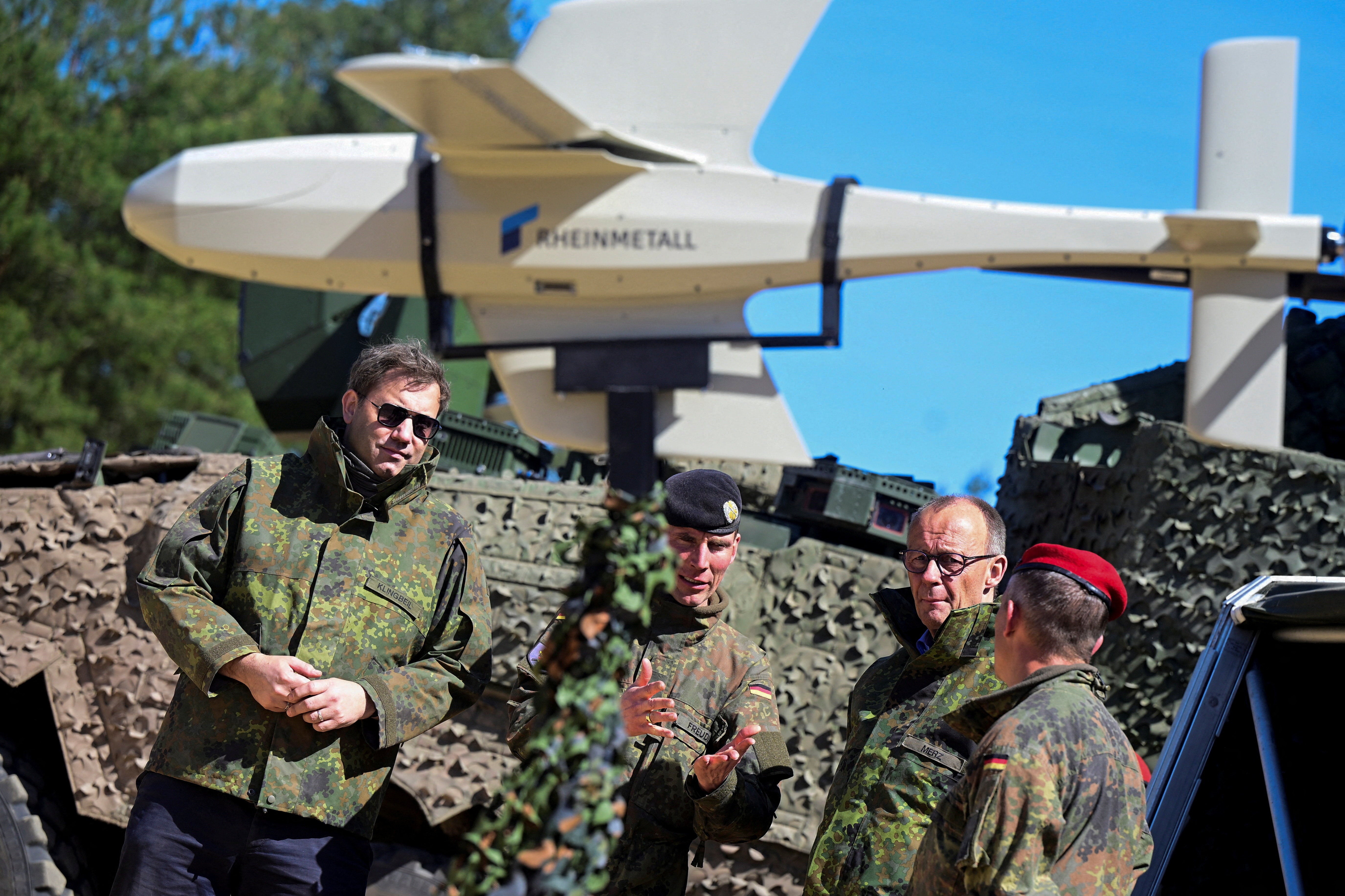 The German army training at a military base in Munster
