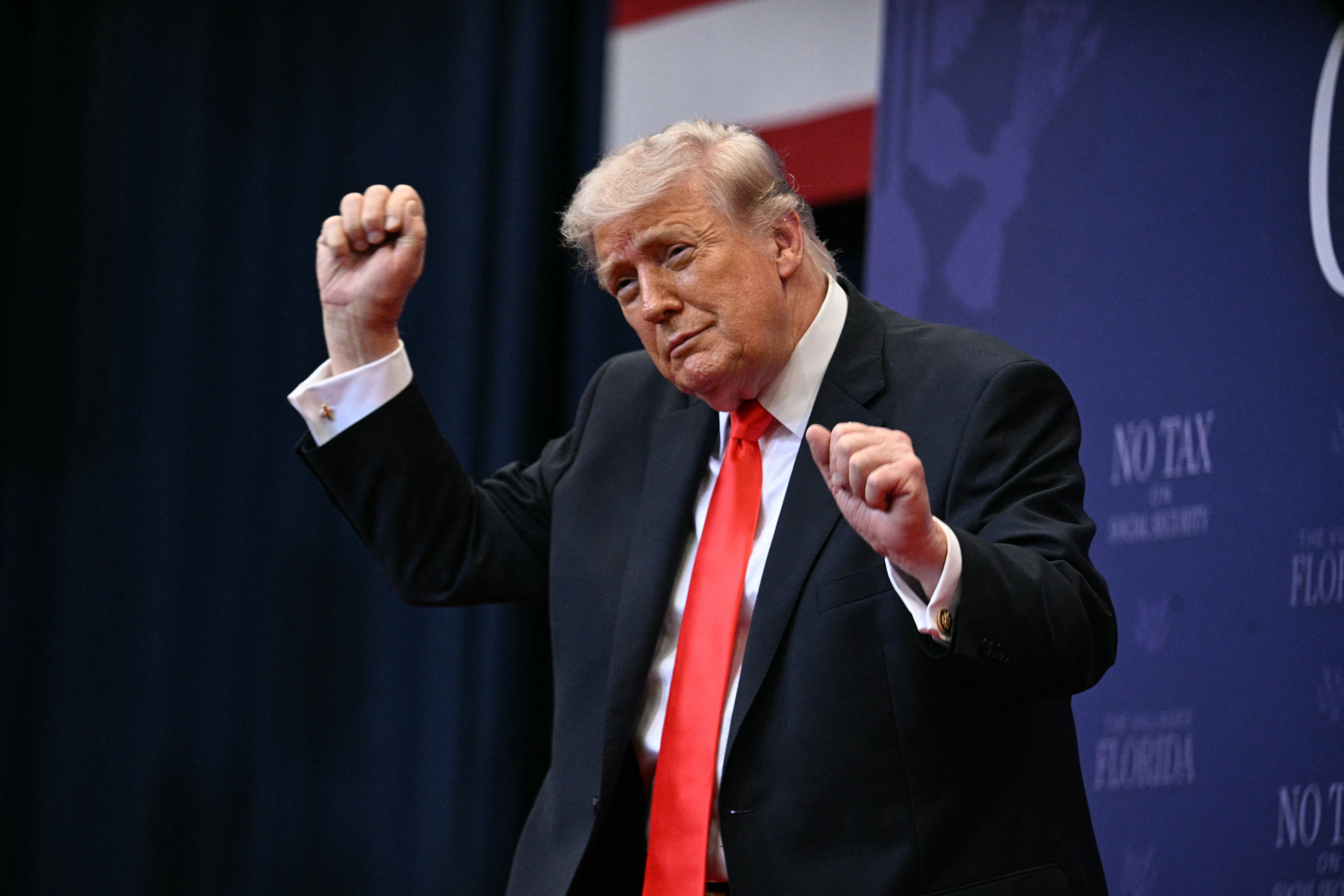 President Donald Trump launched into a borderline racist tirade against Rep. Ilhan Omar (D-Minn.) in a preach-to-the-choir stump speech at The Villages in Florida on Friday.