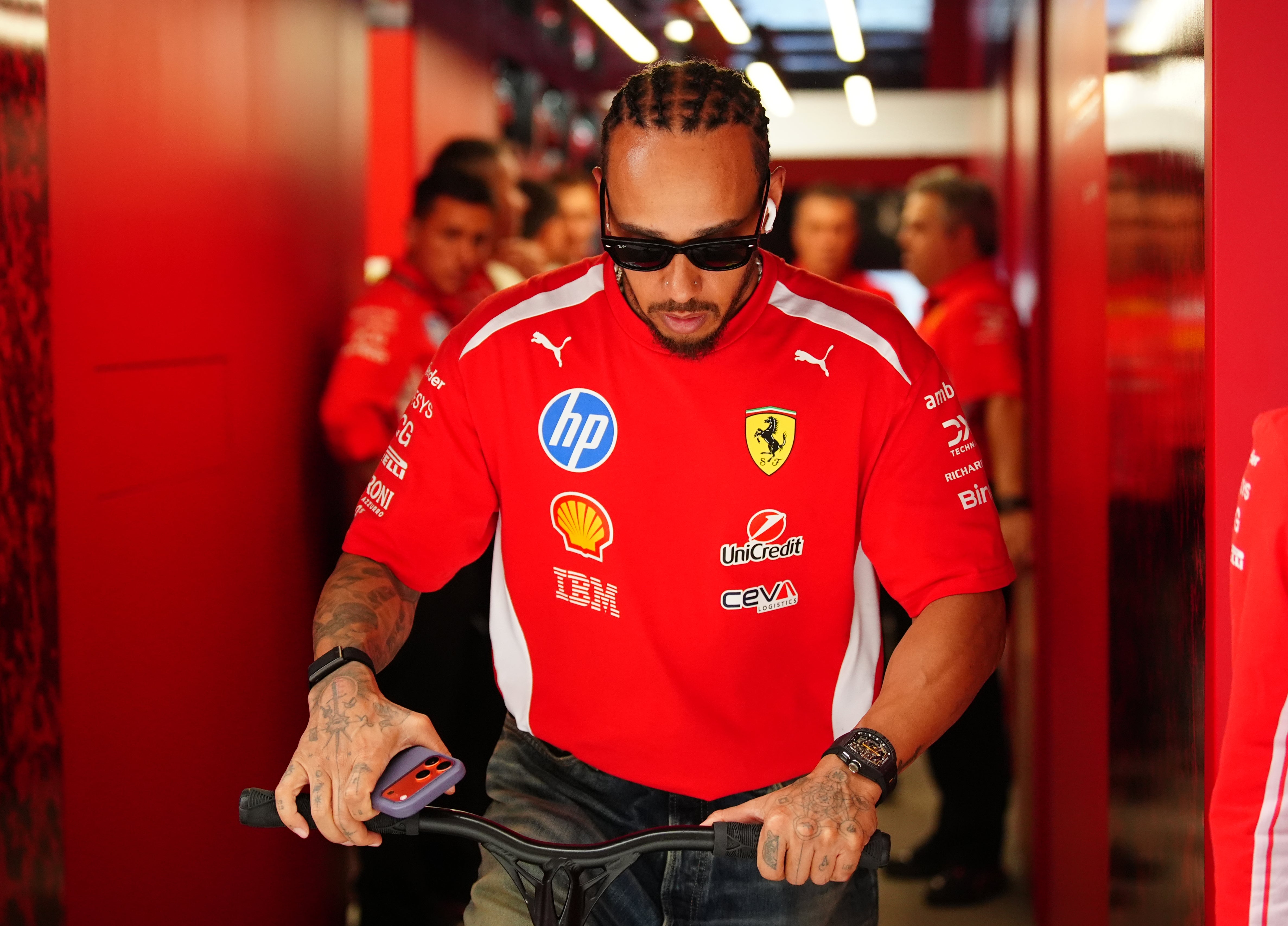 Lewis Hamilton at the Miami Grand Prix (Bradley Collyer/PA)
