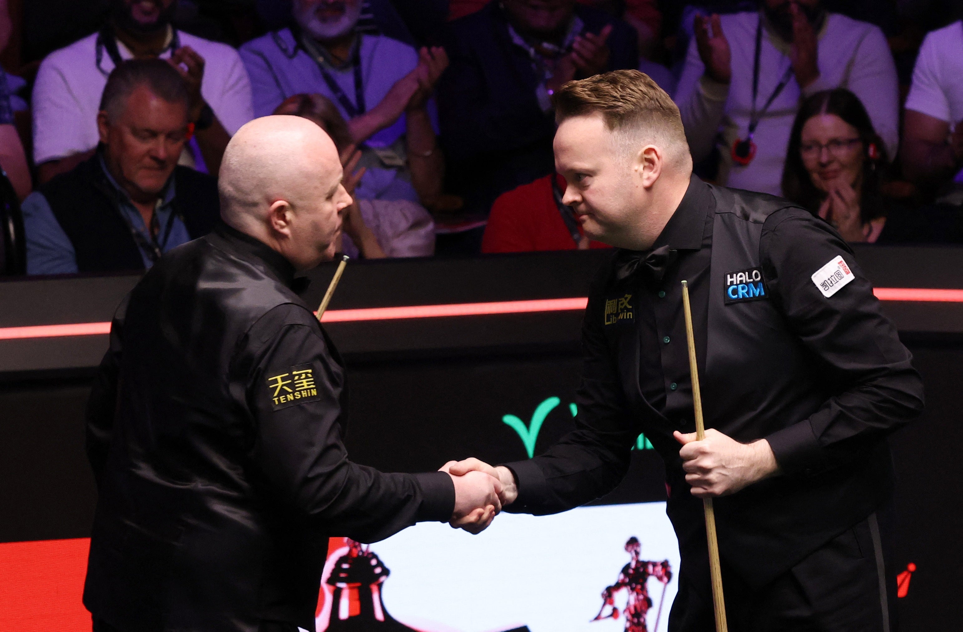 Shaun Murphy and John Higgins showed respect for each other after an epic semi-final
