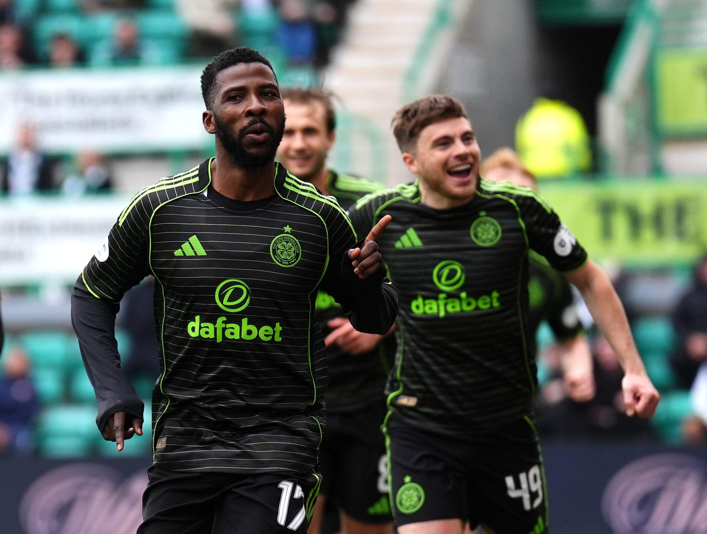 Celtic defeated Hibs last weekend to remain three points behind leaders Hearts with three games to play