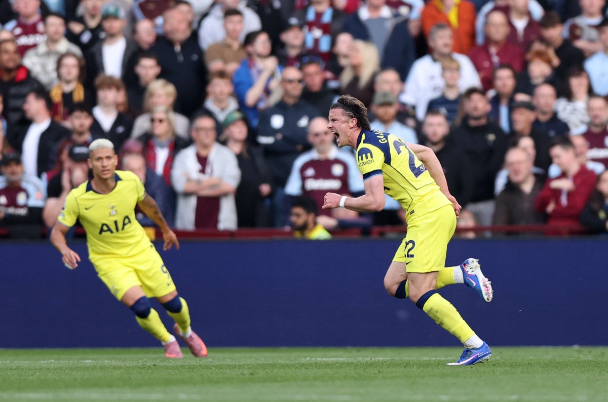 Aston Villa vs Tottenham match action
