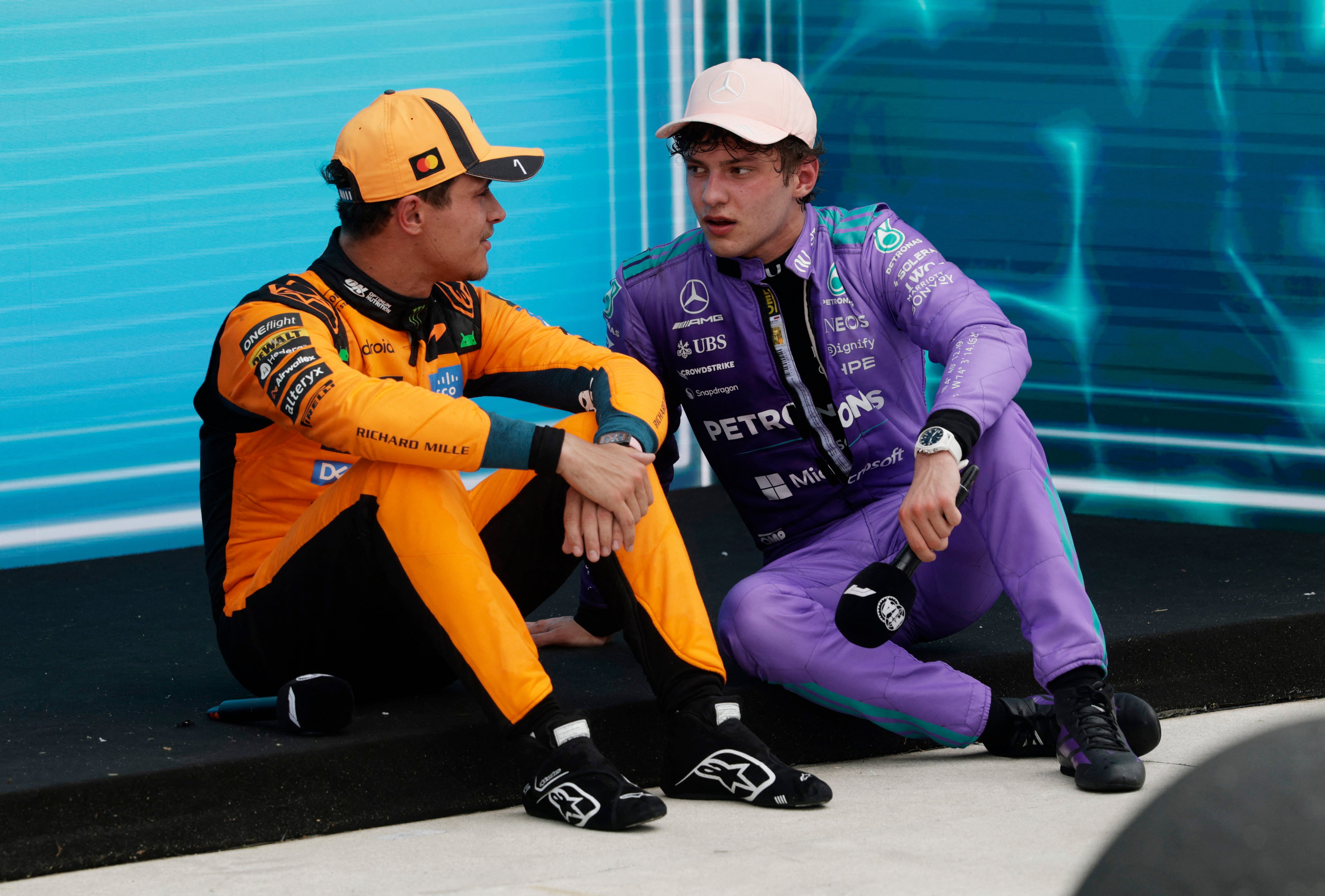 Lando Norris (far-left)