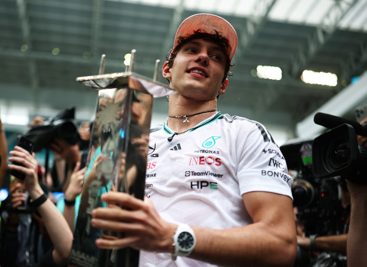 George Russell is unfazed by Kimi Antonelli's F1 win streak – but perhaps  he should be | The Independent