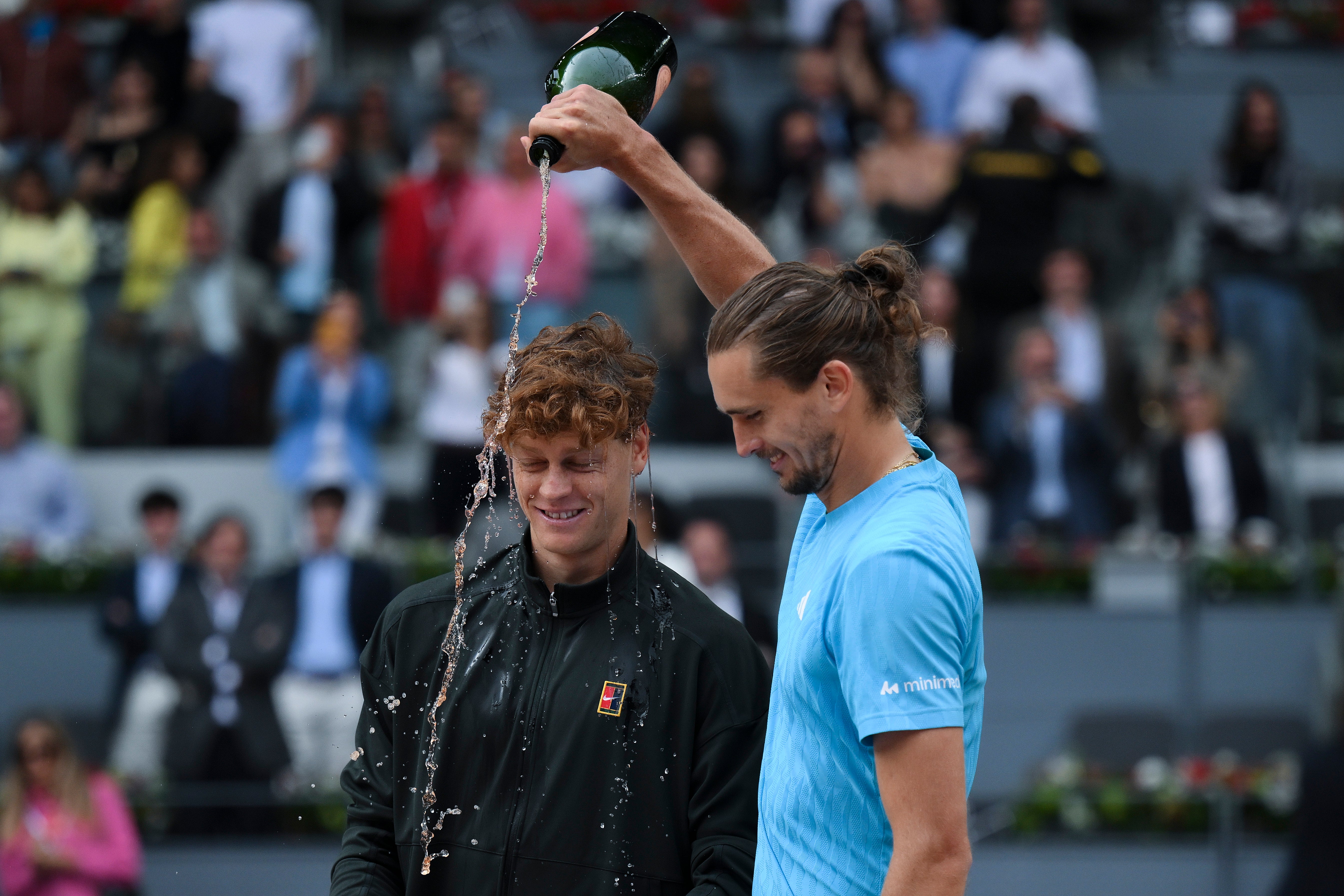 Jannik Sinner beat Alexander Zverev 6-1 6-2 to win the Madrid Open in their last meeting (Getty)