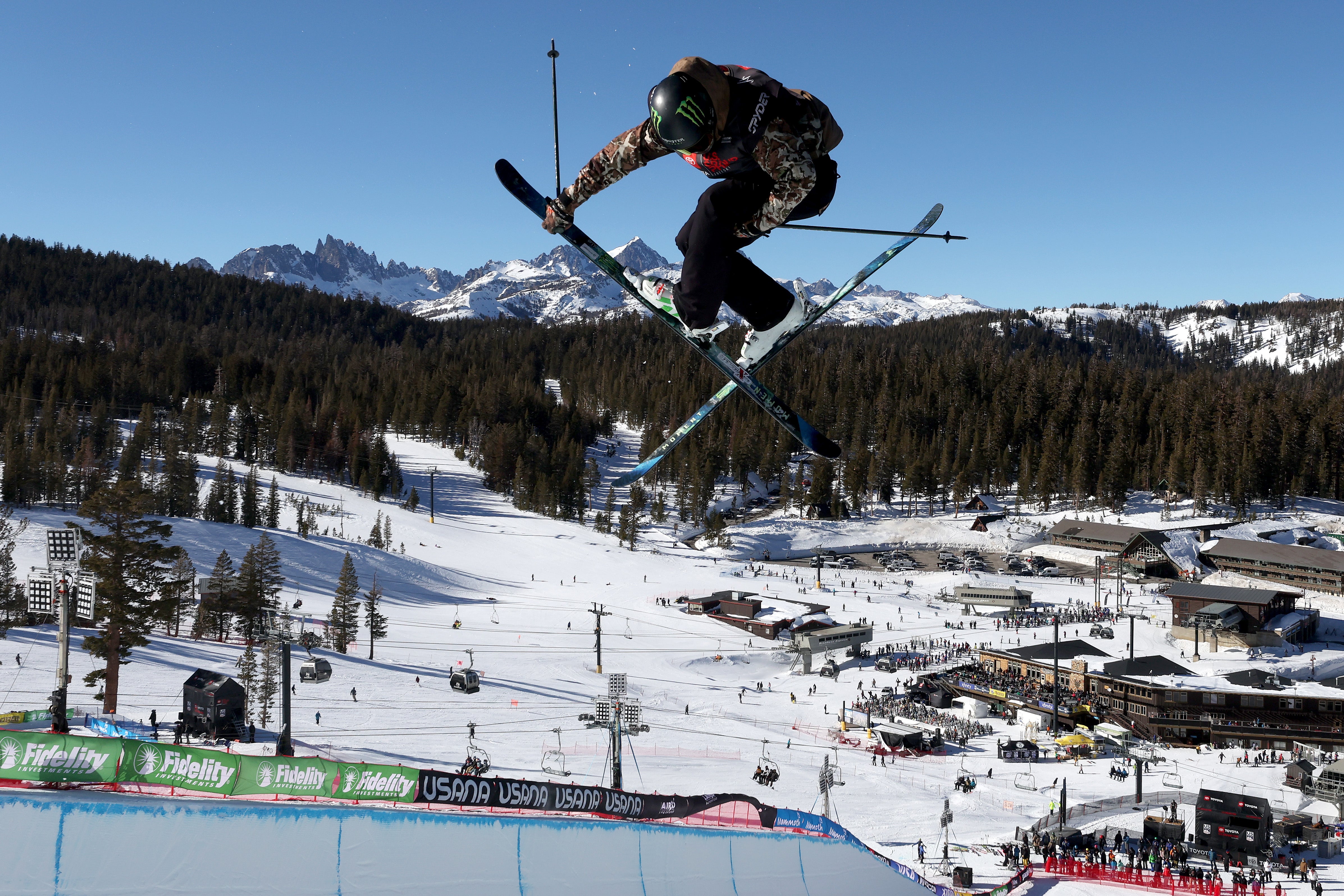 A skier is seen at Mammoth Mountain, located in Mammoth Lakes, California. The northern California resort town has seen three fatal hantavirus cases this year