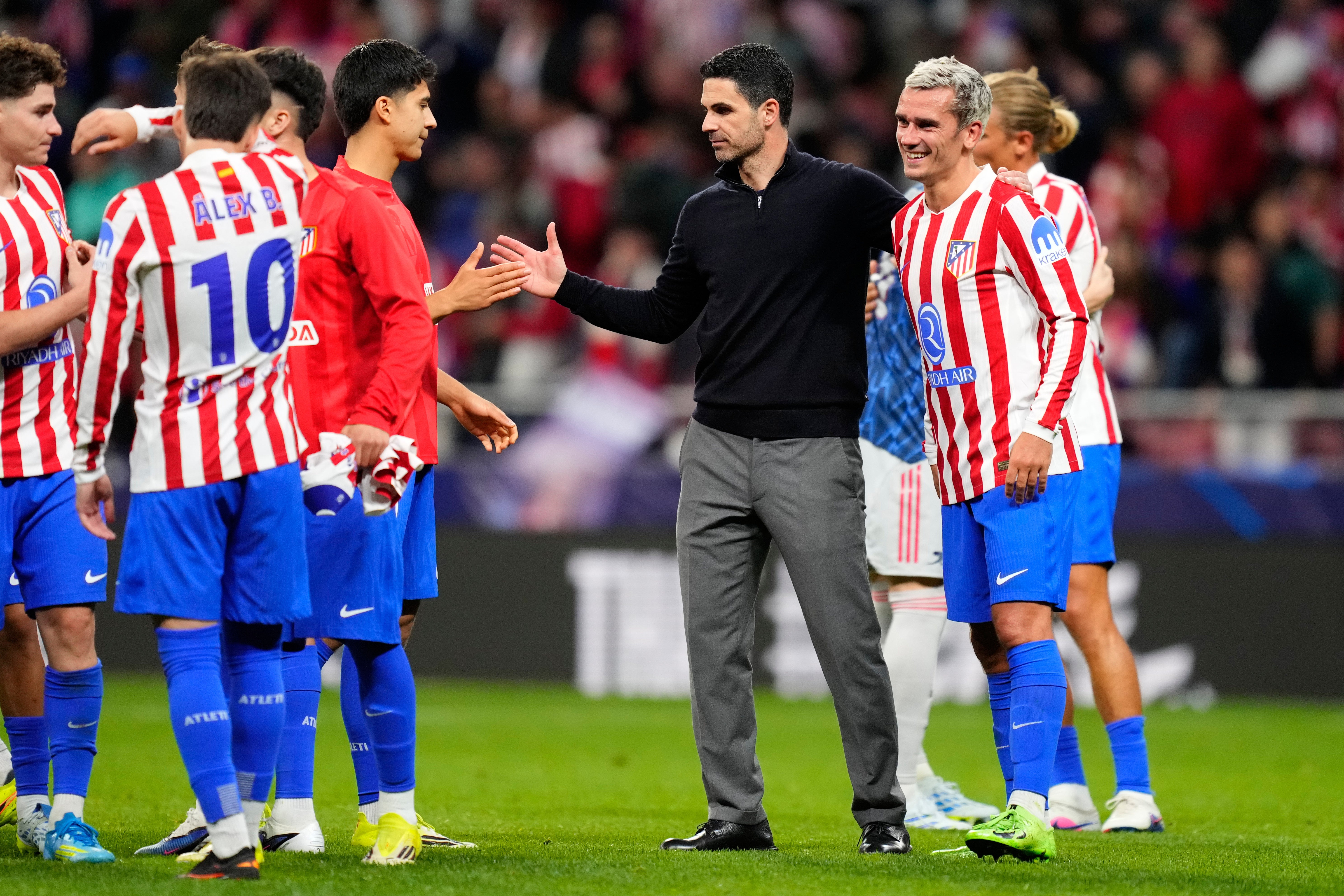 Arsenal felt the grass was too long in Madrid last week, and was left dry in patches on purpose