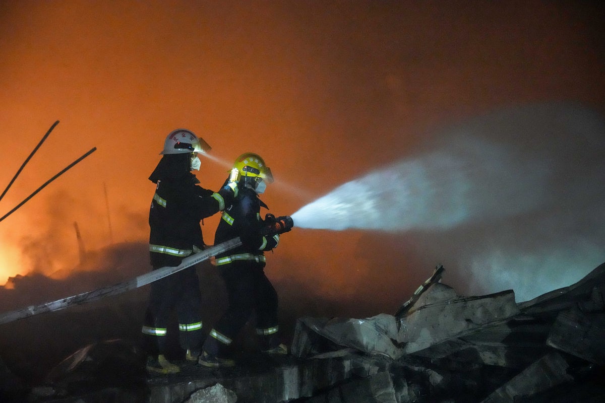 An explosion at a fireworks plant in China kills at least 21 people, state media says