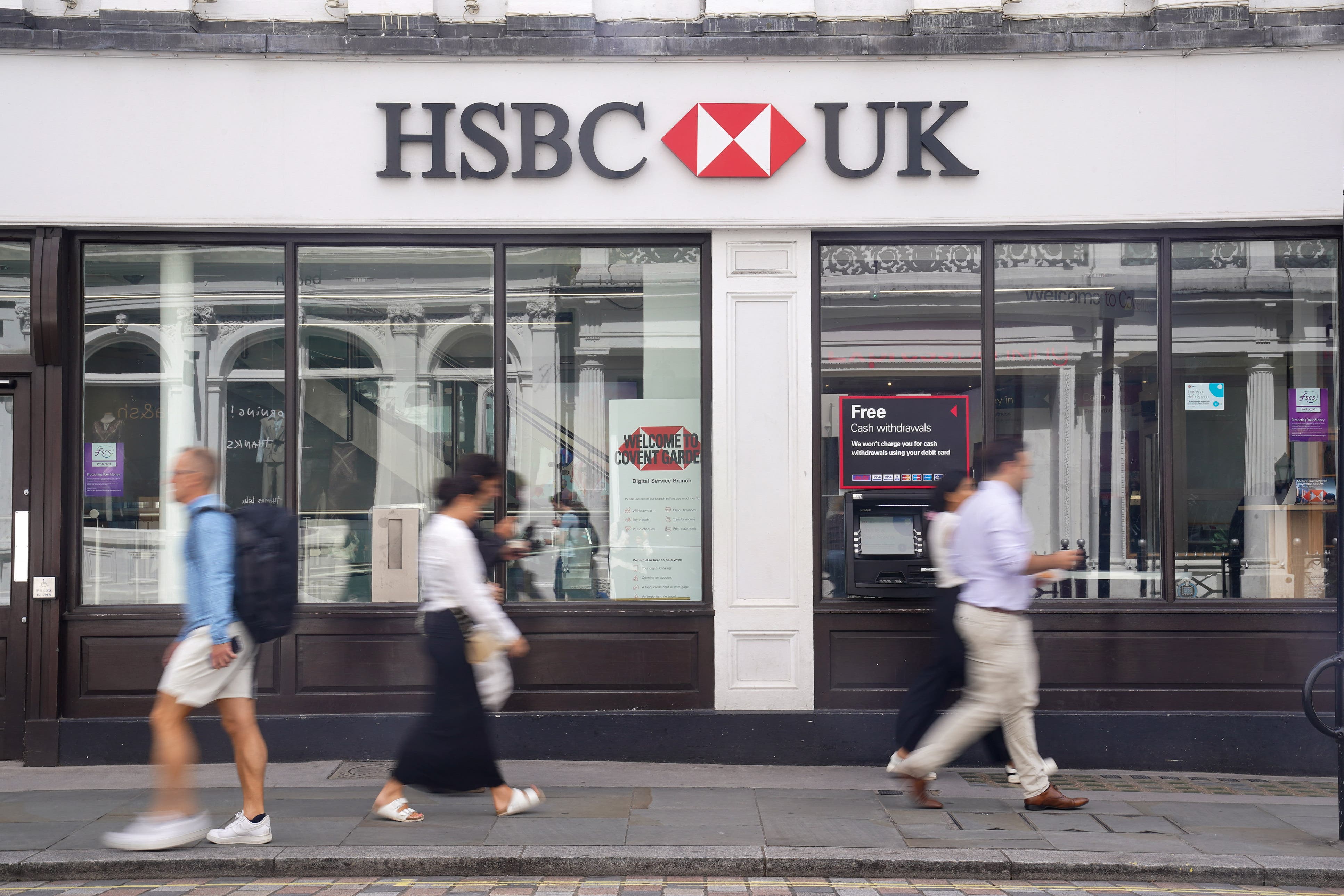 HSBC said revenue reached £13.7 billion in the opening quarter of 2026 (Lucy North/PA)