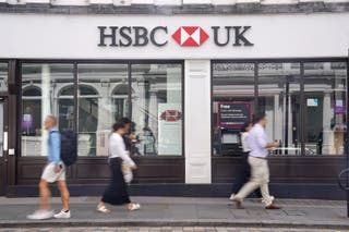 HSBC said revenue reached ยฃ13.7 billion in the opening quarter of 2026 (Lucy North/PA)