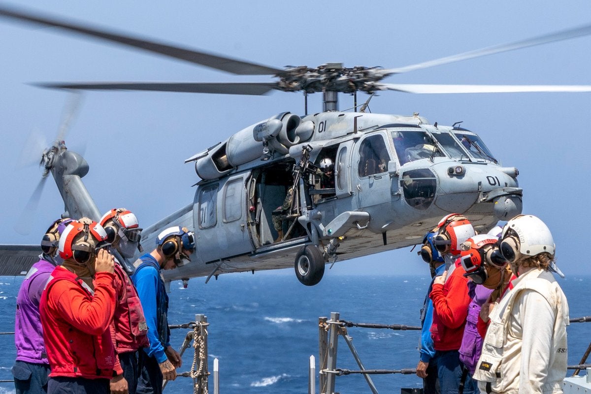 A US helicopter operating in Centcom's area of responsibility