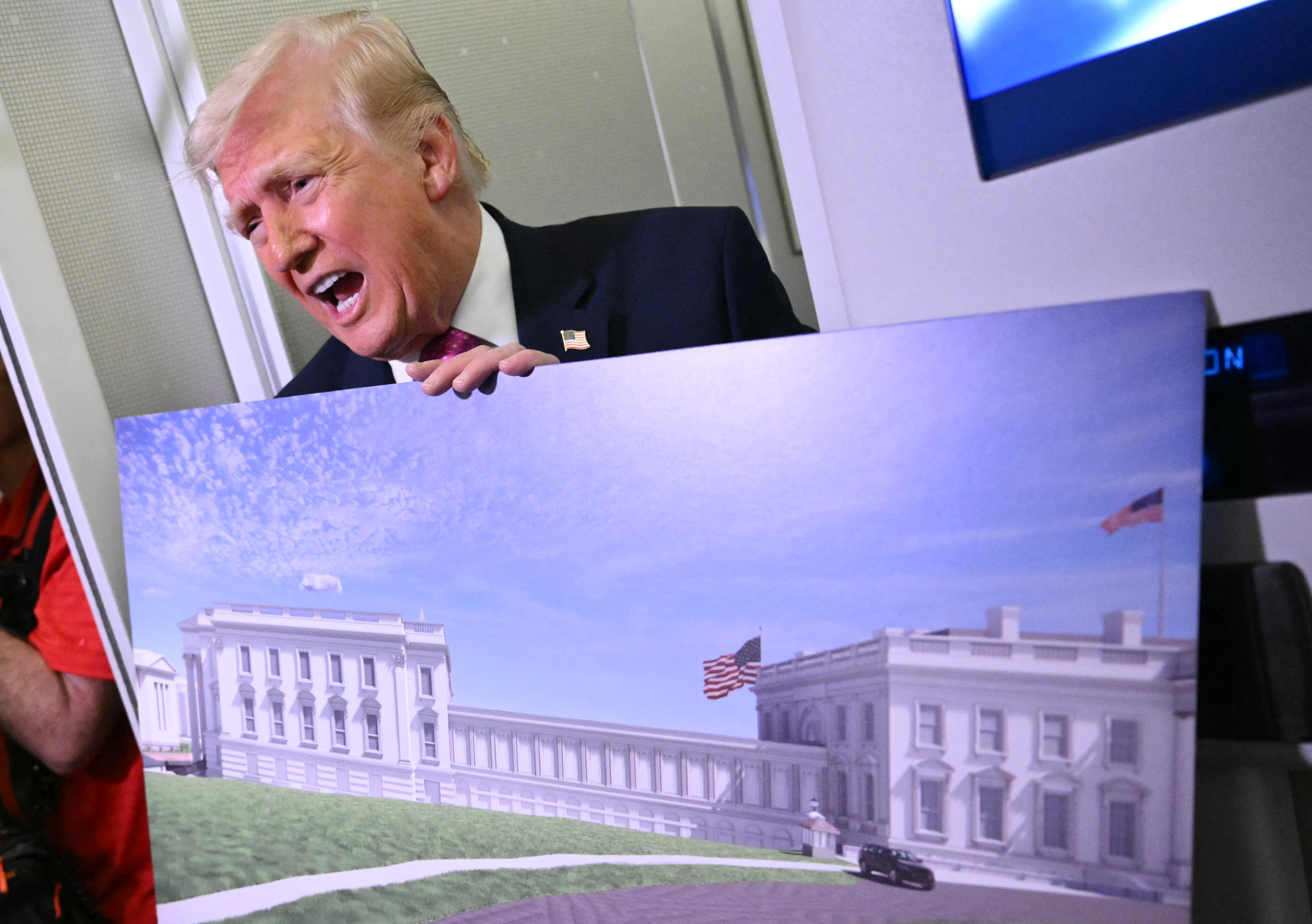 A liberal podcaster floated a wild conspiracy about President Trump's true plans for a bunker being built beneath the White House ballroom: 'He ain't leaving'