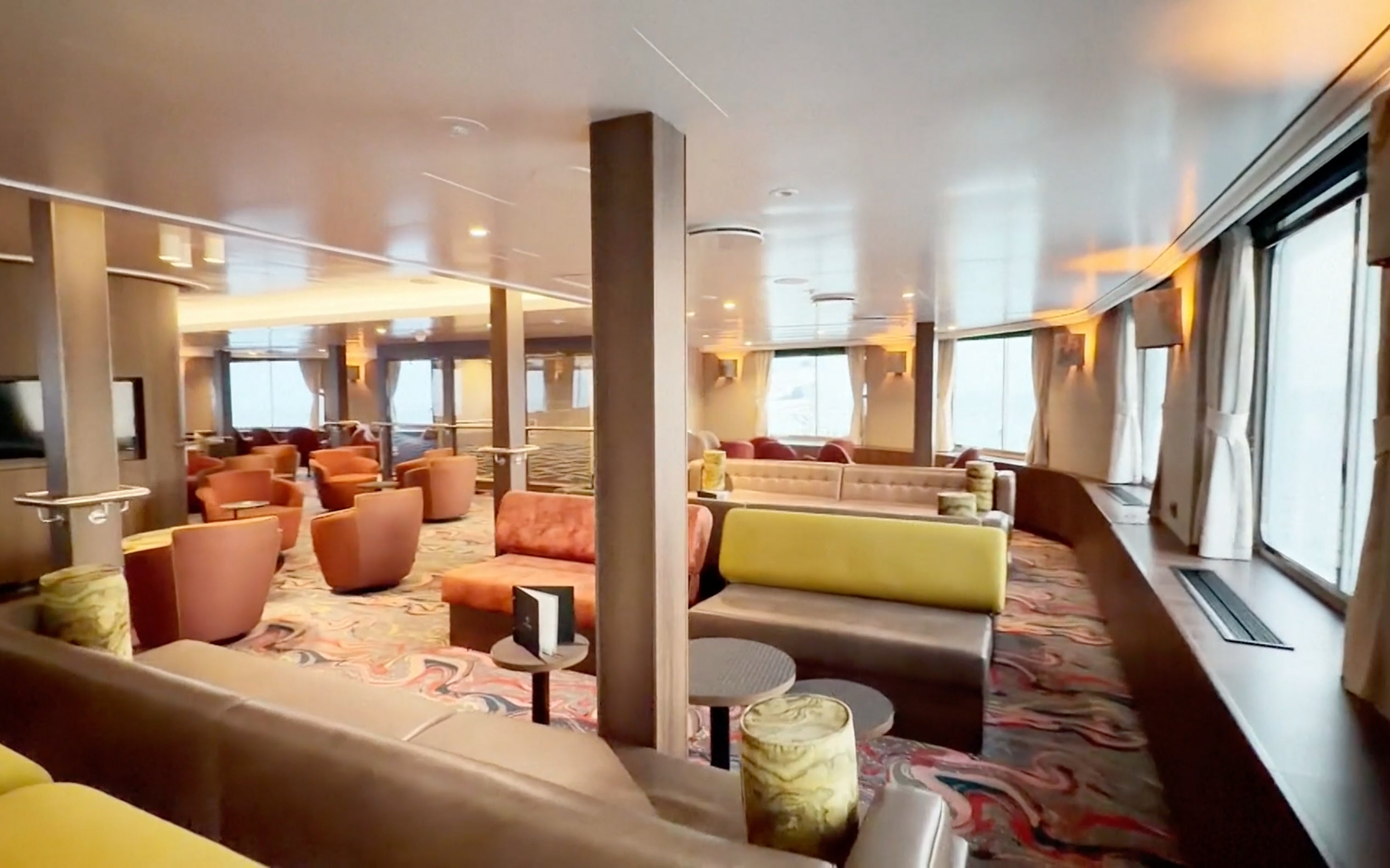 A view of the inside of the Dutch-flagged MV Hondius