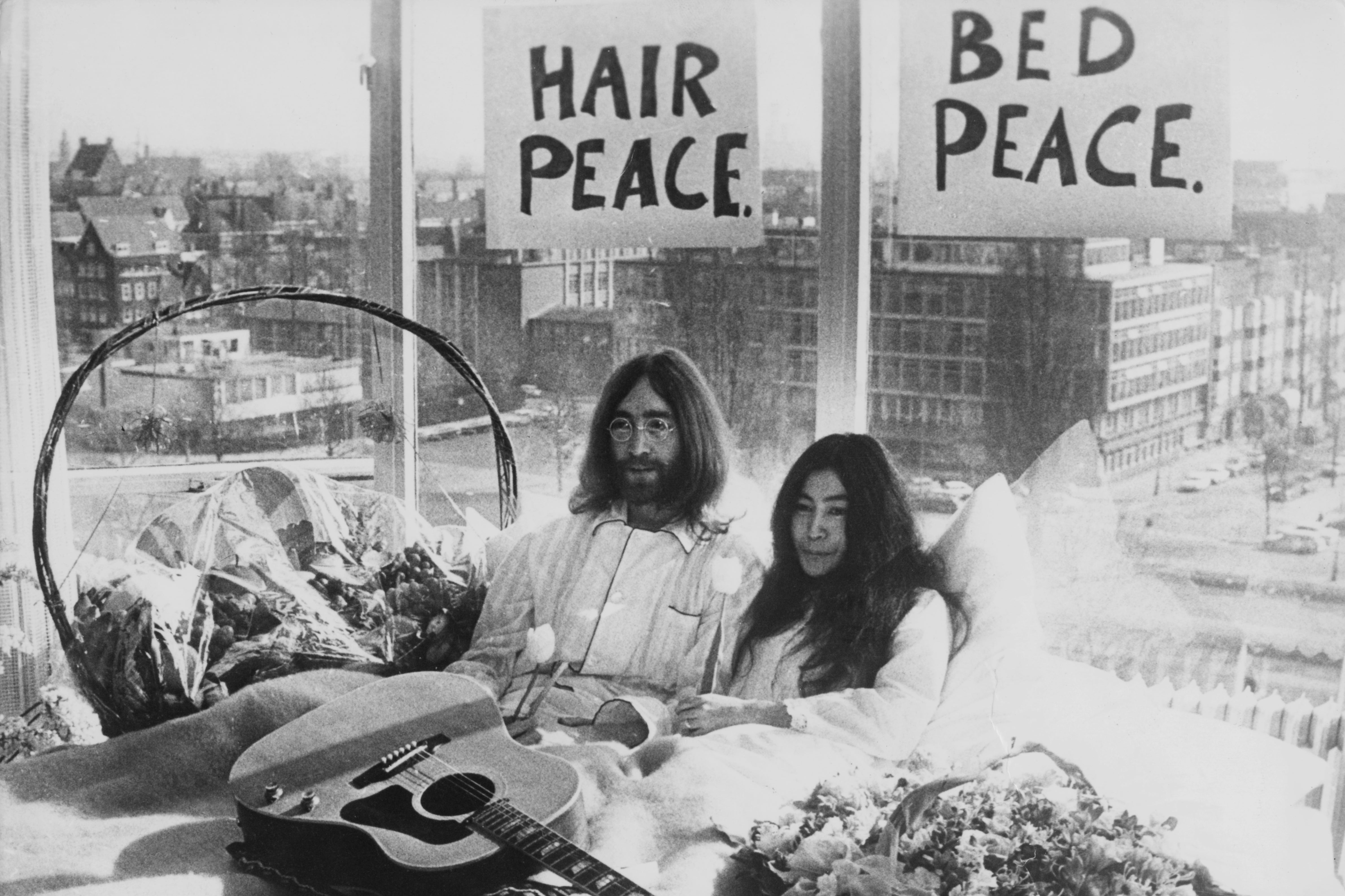 According to Lian, its intention was ‘to inspire the new generation and to reignite John and Yoko’s peace mission’ (Getty)