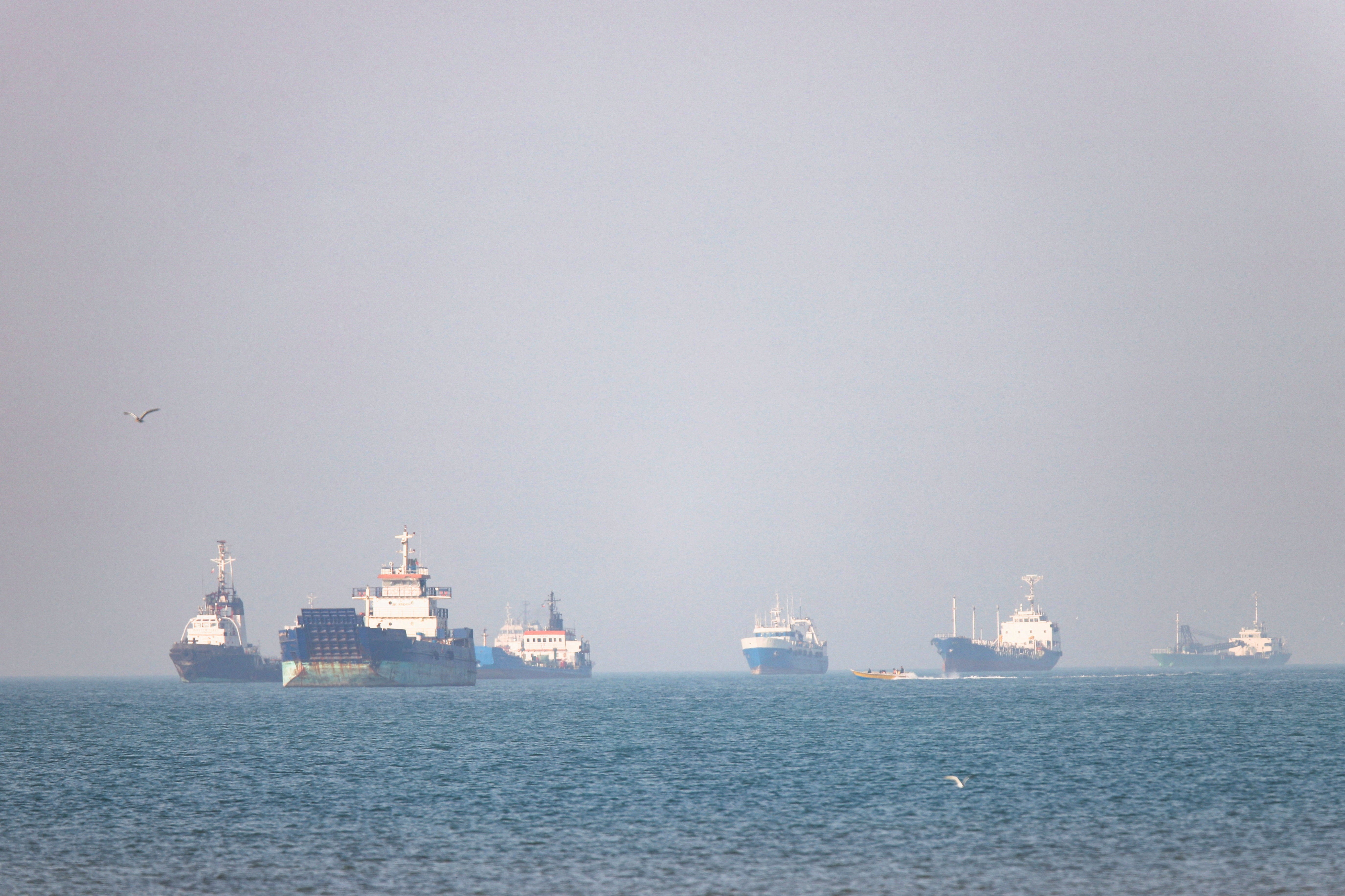 Vessels in the Strait of Hormuz near Bandar Abbas, Iran, May 4
