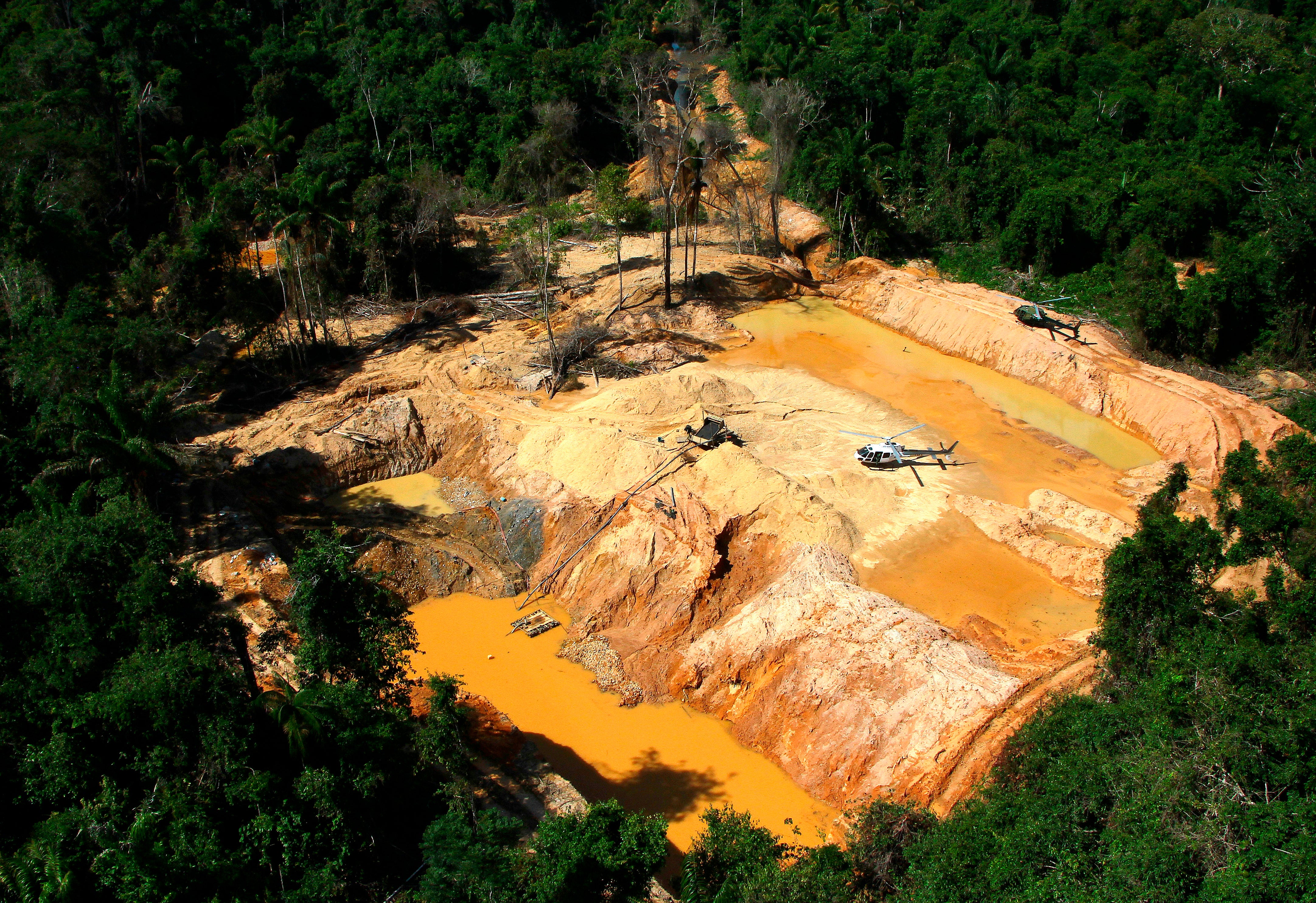 A study released Tuesday by the nongovernmental organization Amazon Conservation, in partnership with Brazilian nonprofit Instituto Socioambiental, found illegal mining sites drove clear-cutting inside three conservation areas in the Xingu region, one of the world’s largest expanses of protected forest, spanning the states of Para and Mato Grosso