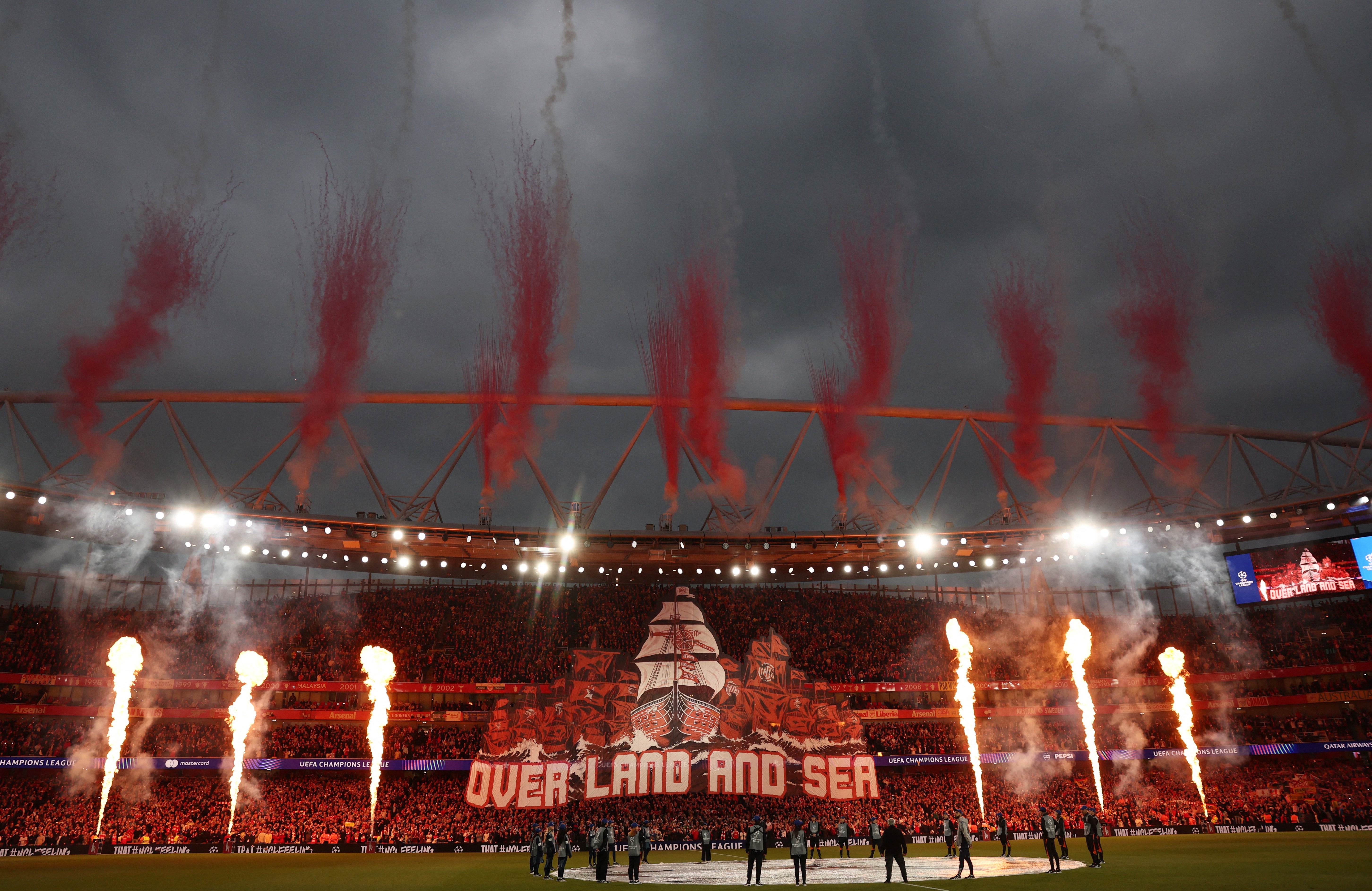 Arsenal’s fans created an excellent atmosphere at the Emirates Stadium