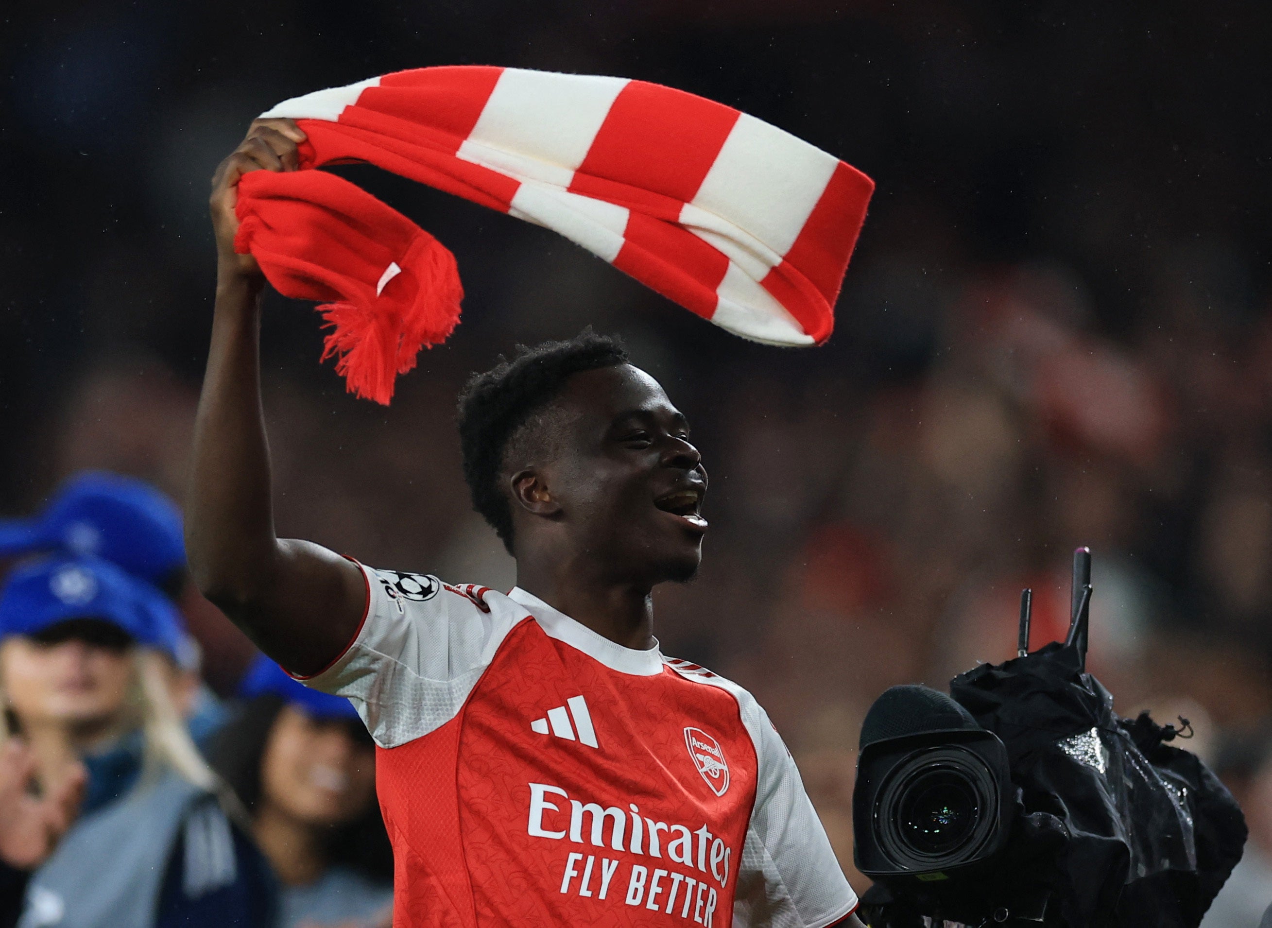 Bukayo Saka sent Arsenal into the Champions League final