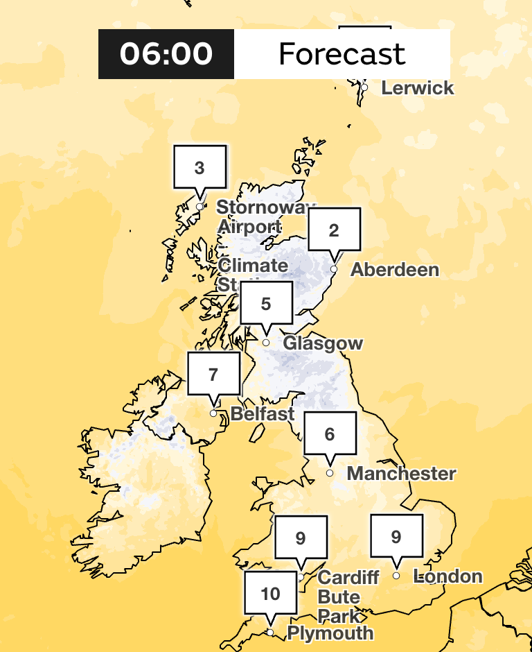 Wednesday is set to the be the coldest day of the week