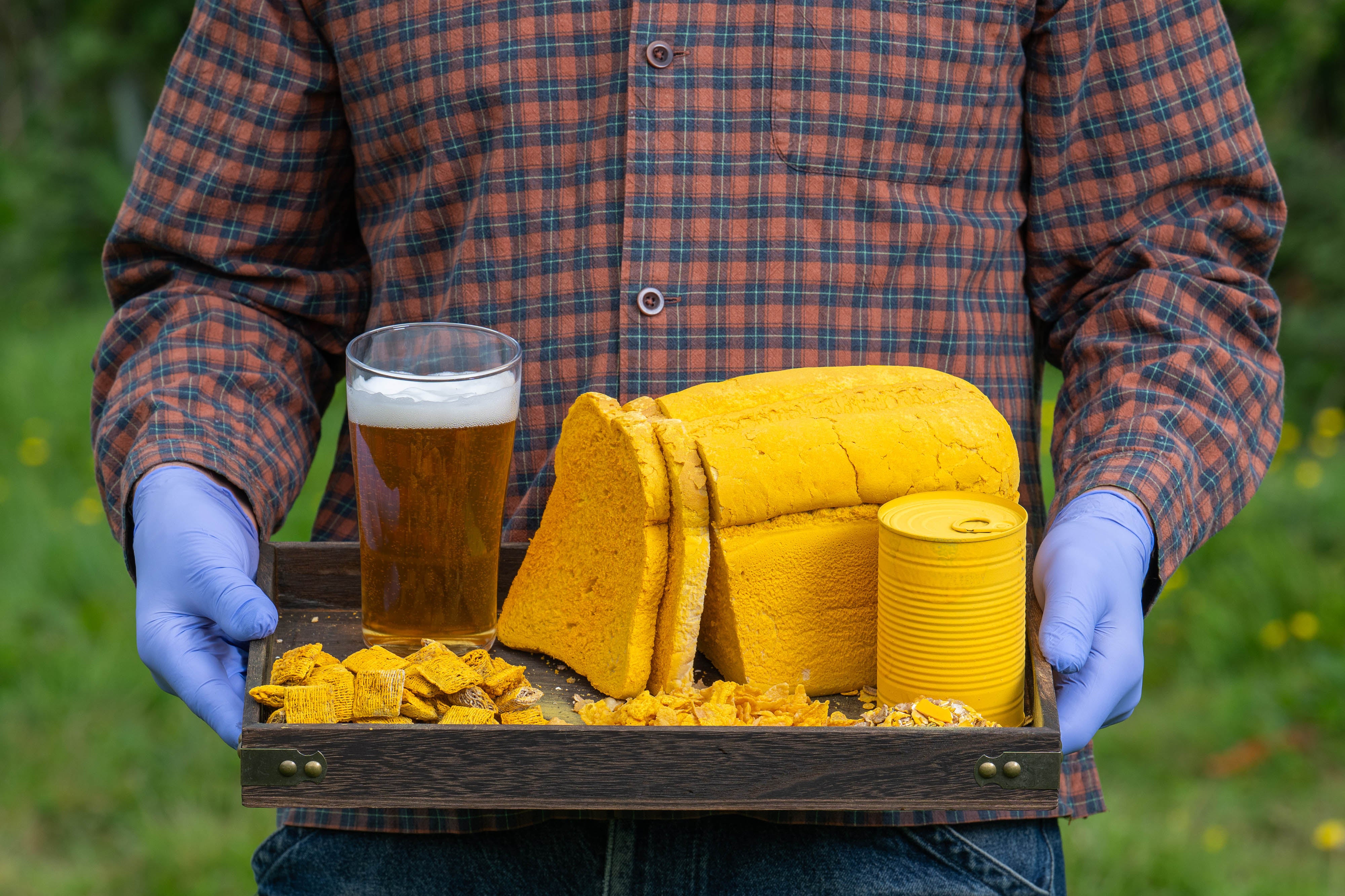 Guy Singh-Watson, founder of organic veg box company Riverford, at his farm in Devon, with breakfast foods made from wheat, oats and barley, crops commonly treated with the herbicide glyphosate before harvest (Jas Lehal Media Assignments/PA)