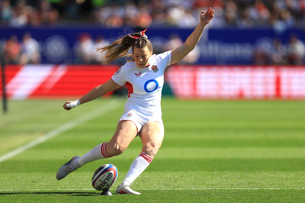 Red Roses fly half Zoe Harrison slams trial of smaller ball in women’s game: ‘Worst decision ever’