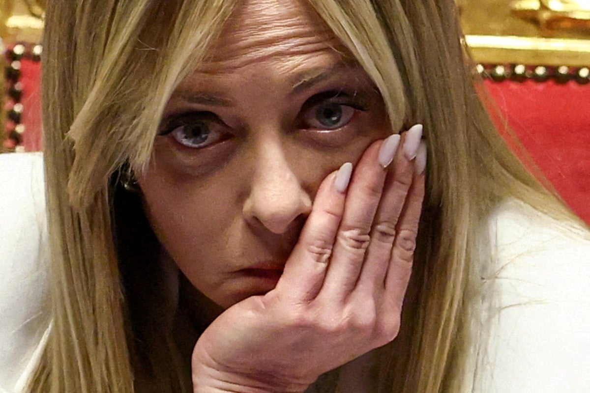Giorgia Meloni shares AI deepfake image of herself in warning to Italy