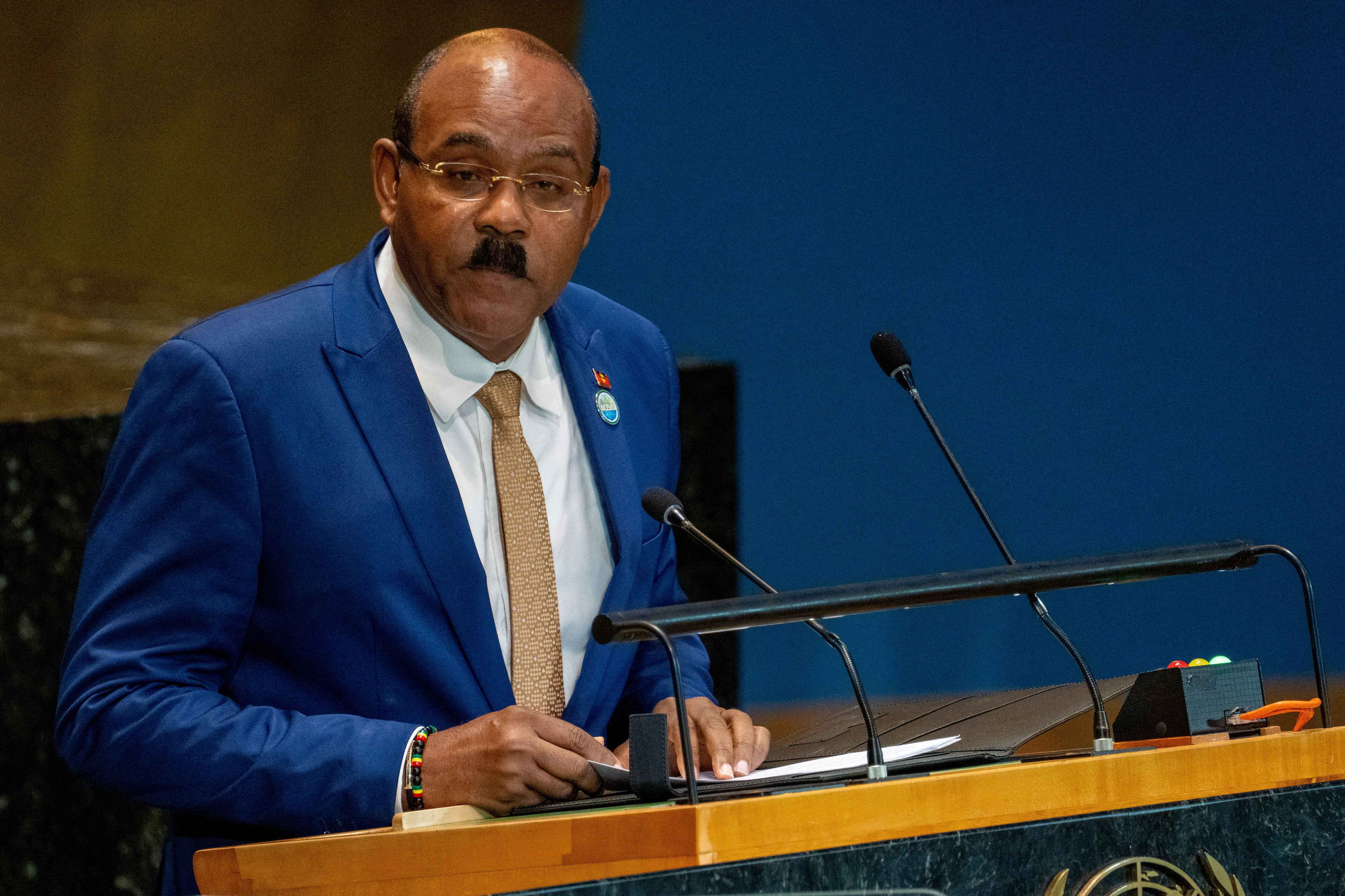 Prime Minister of Antigua and Barbuda Gaston Browne
