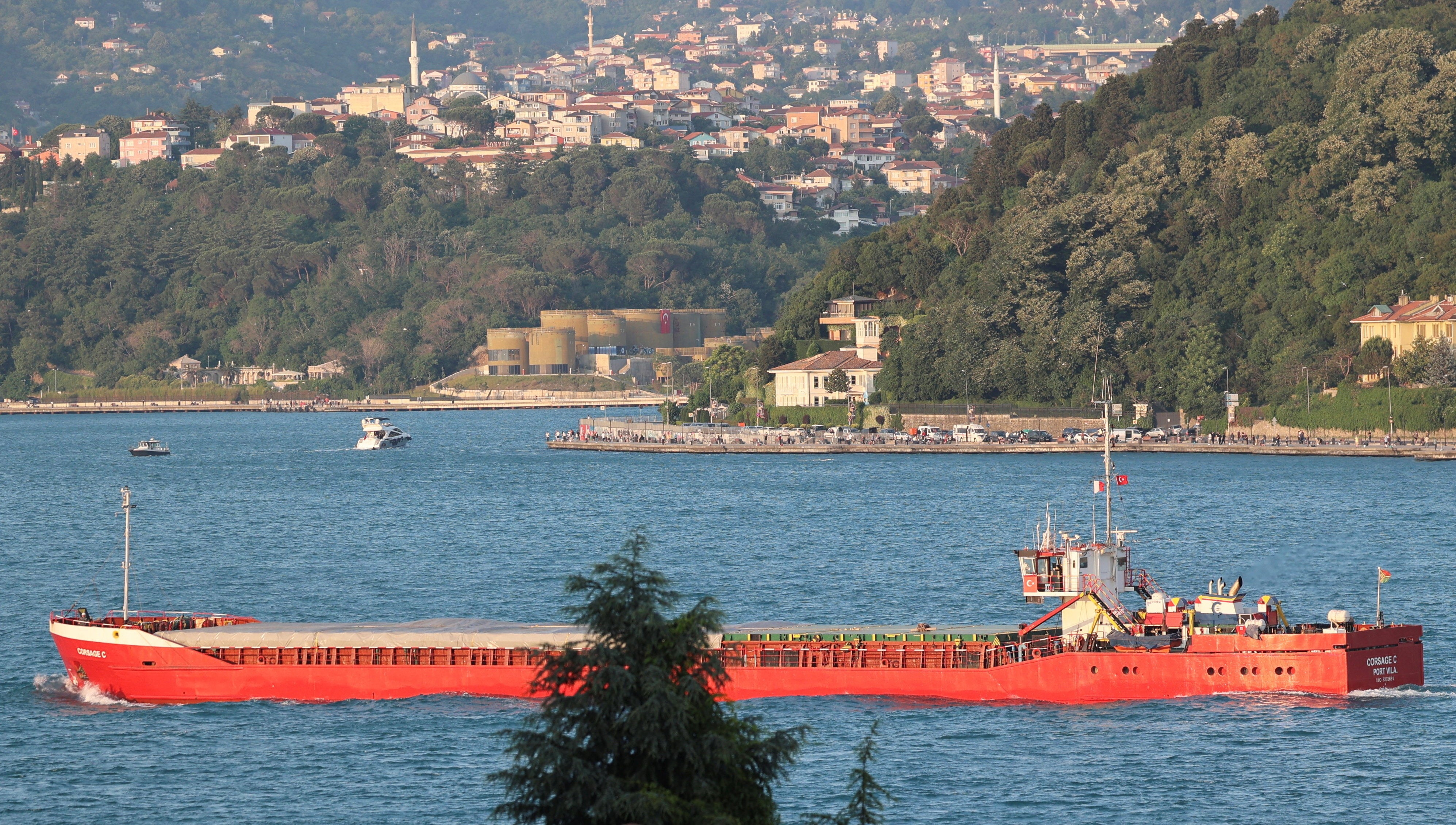 The Vanuatu-flagged freighter had left Albania with hundreds of metric tons of soda on board