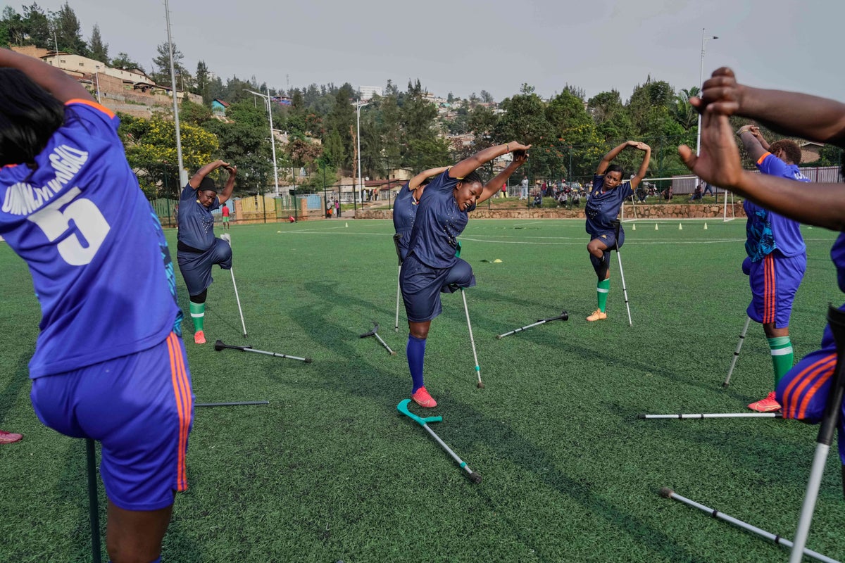 Photos show female amputees in Rwanda building community and healing through football