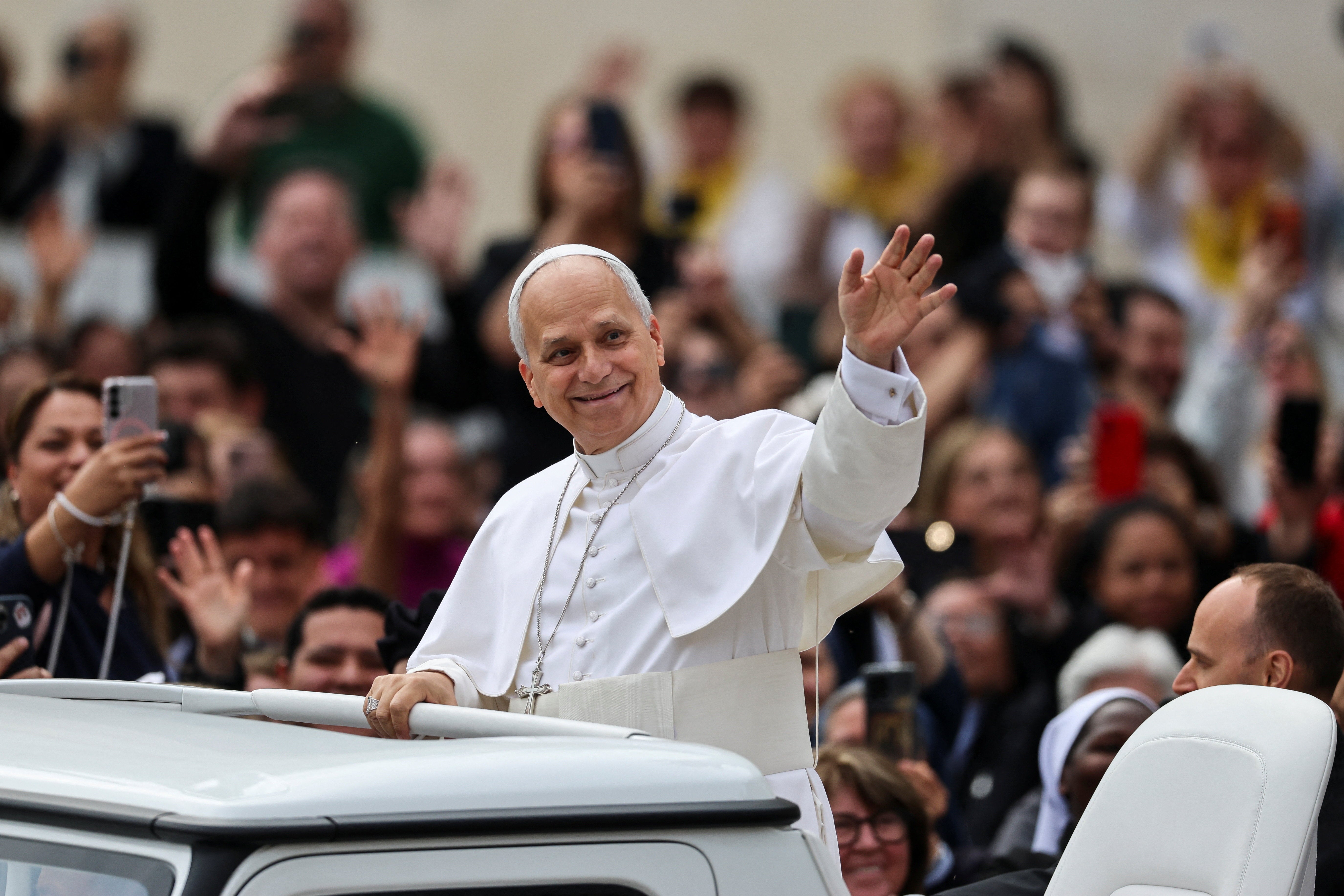 By contrast, Leo, who has taken a stand against the Trump administration’s anti-immigration crackdown and the Iran war, 66 percent of Americans had a positive reaction to the pontiff’s message that war should be rejected.