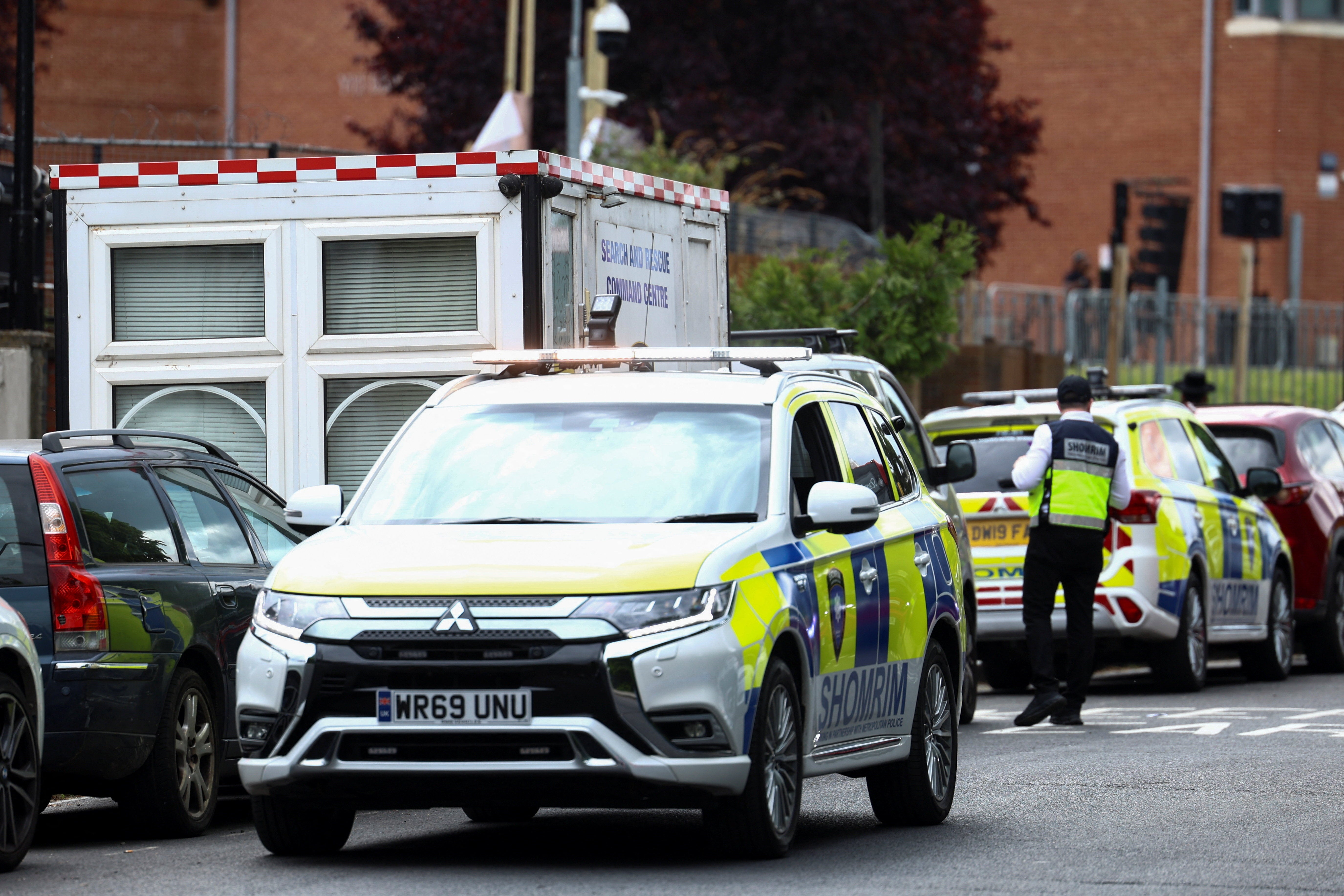 Shomrim had more than 100 personnel providing security at lag B'Omer events in Stamford Hill on Tuesday