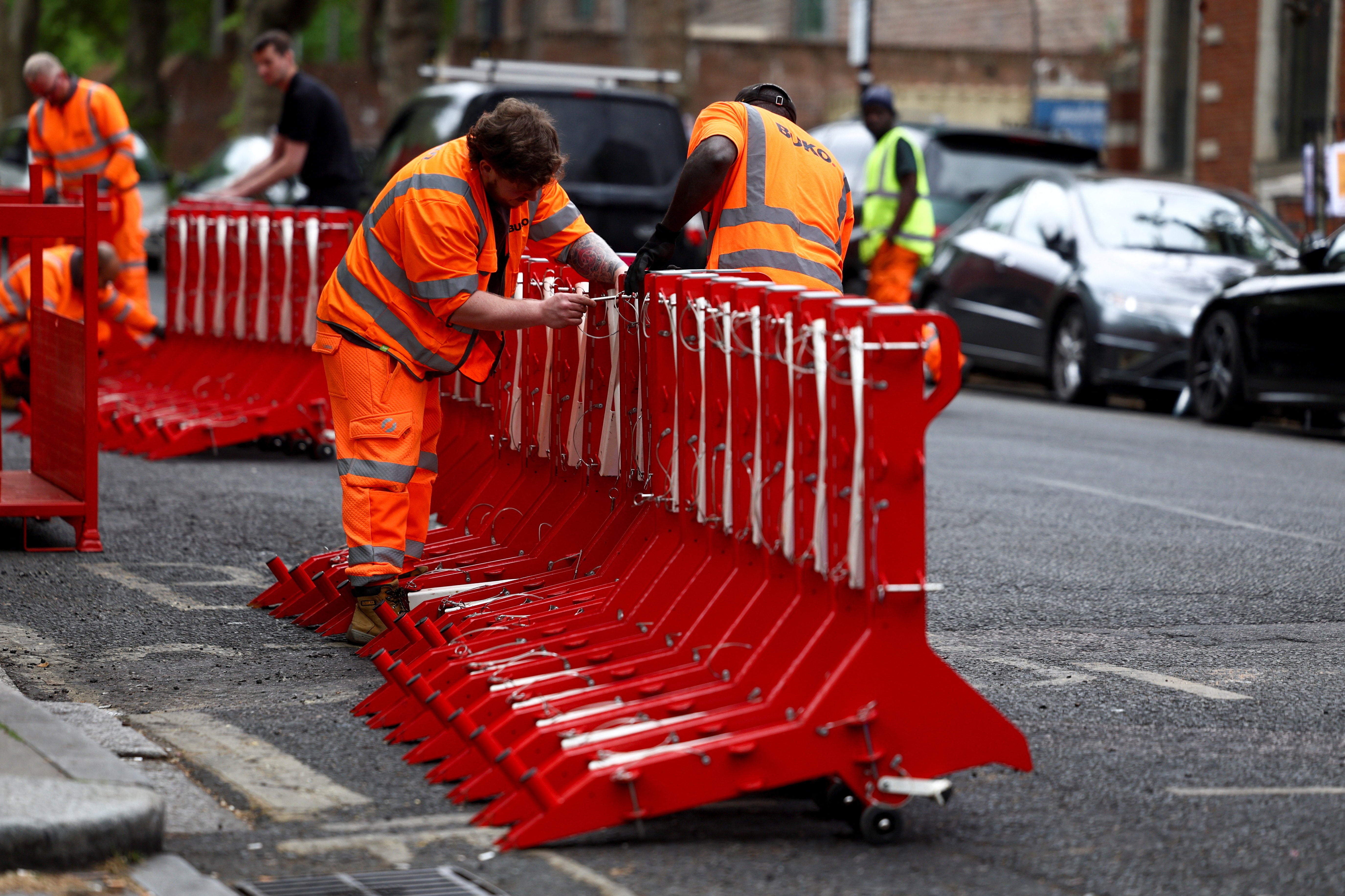 Hostile vehicle mitigation barriers were used for the first time to defend crowds from ramming attacks