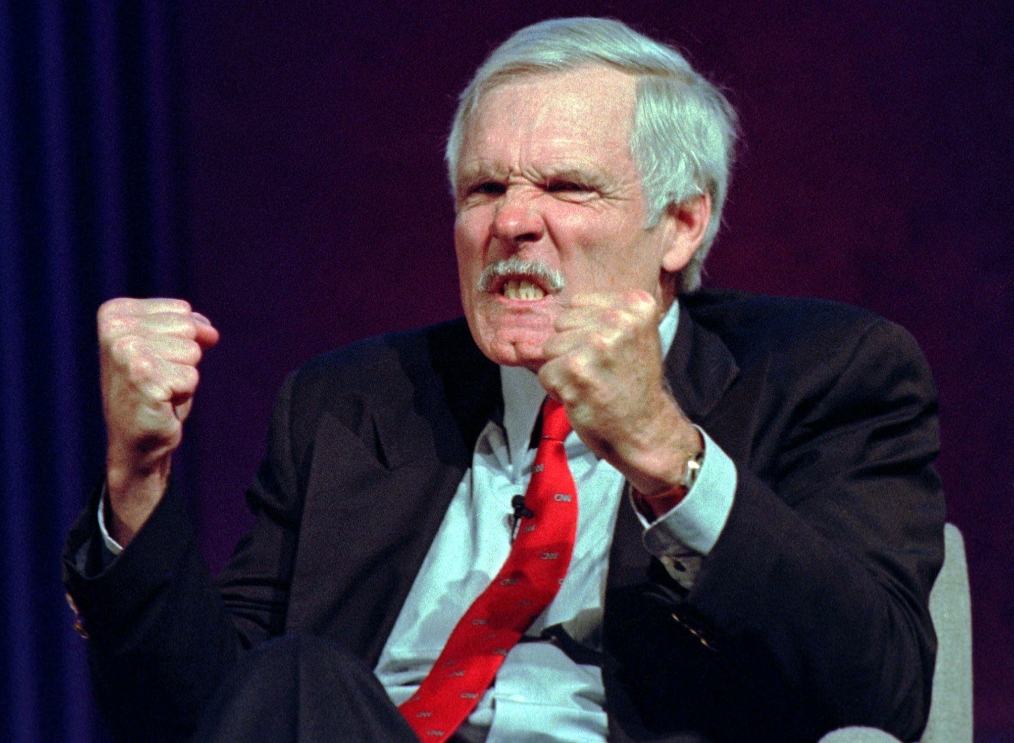 Turner was well-known for making brash statements that occasionally overshadowed his work. He once challenged fellow media mogul Rupert Murdoch to a fist fight