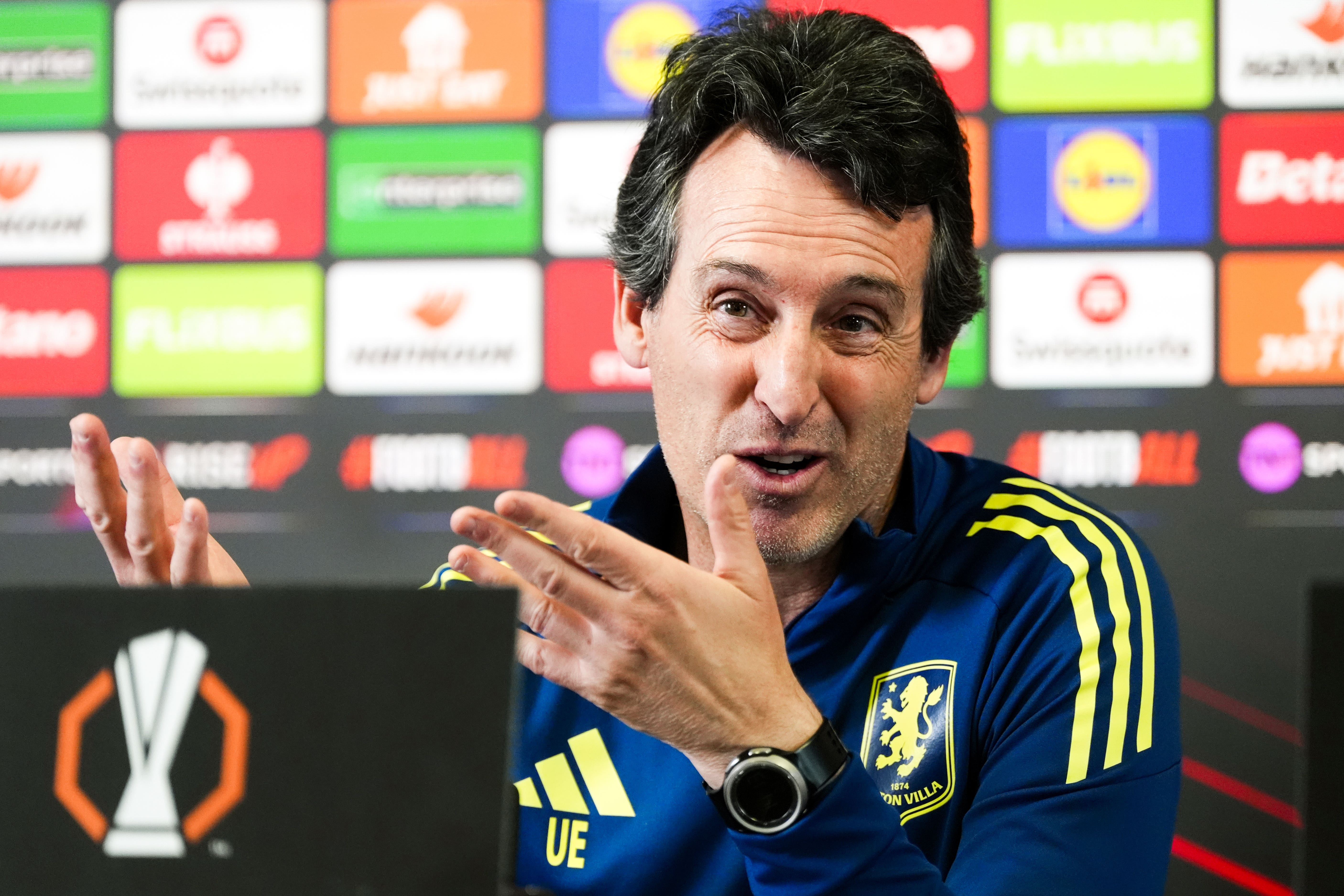 Unai Emery’s Aston Villa have it all to do in the second leg (Nick Potts/PA)