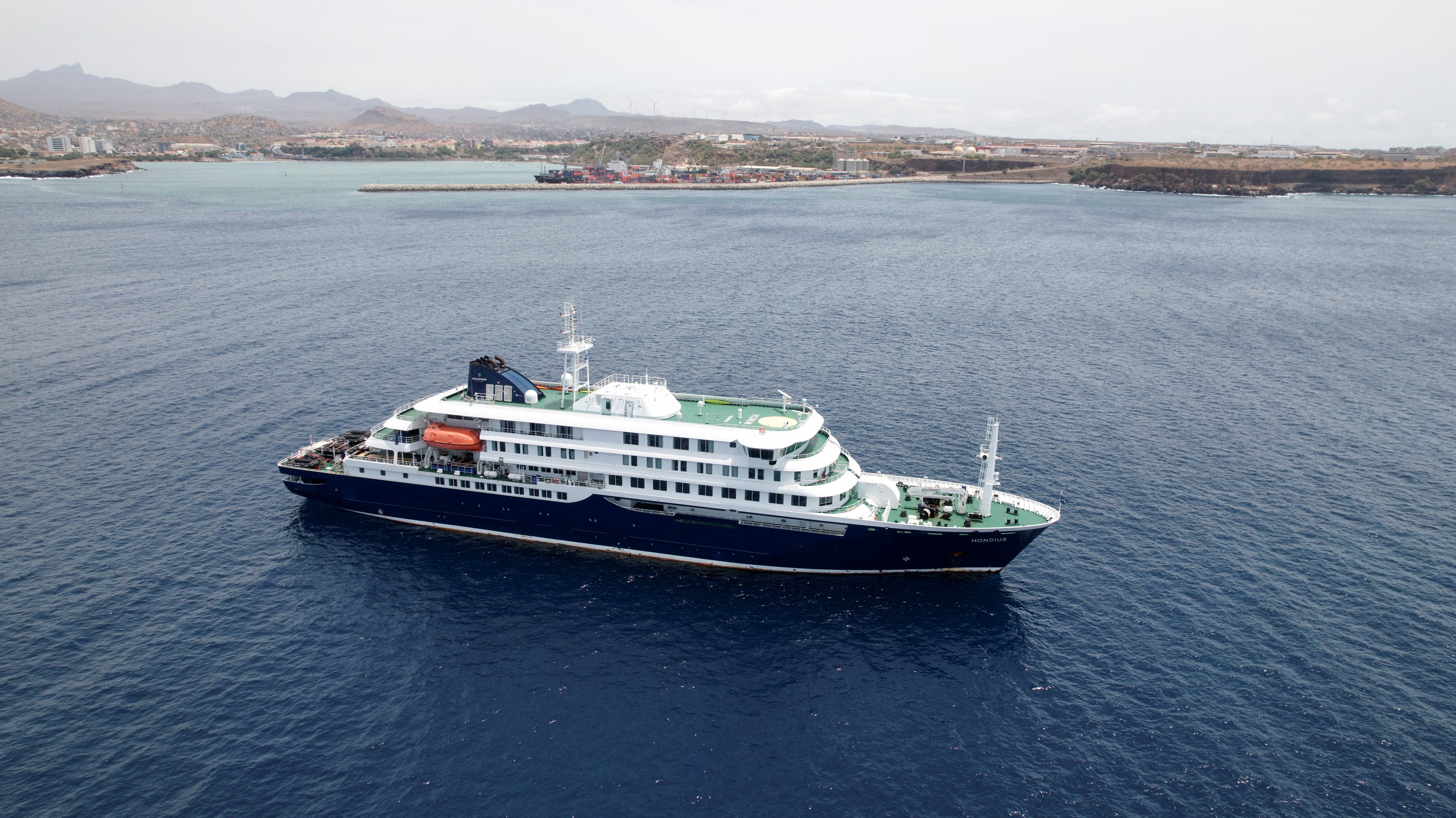 The ship left Argentina last month