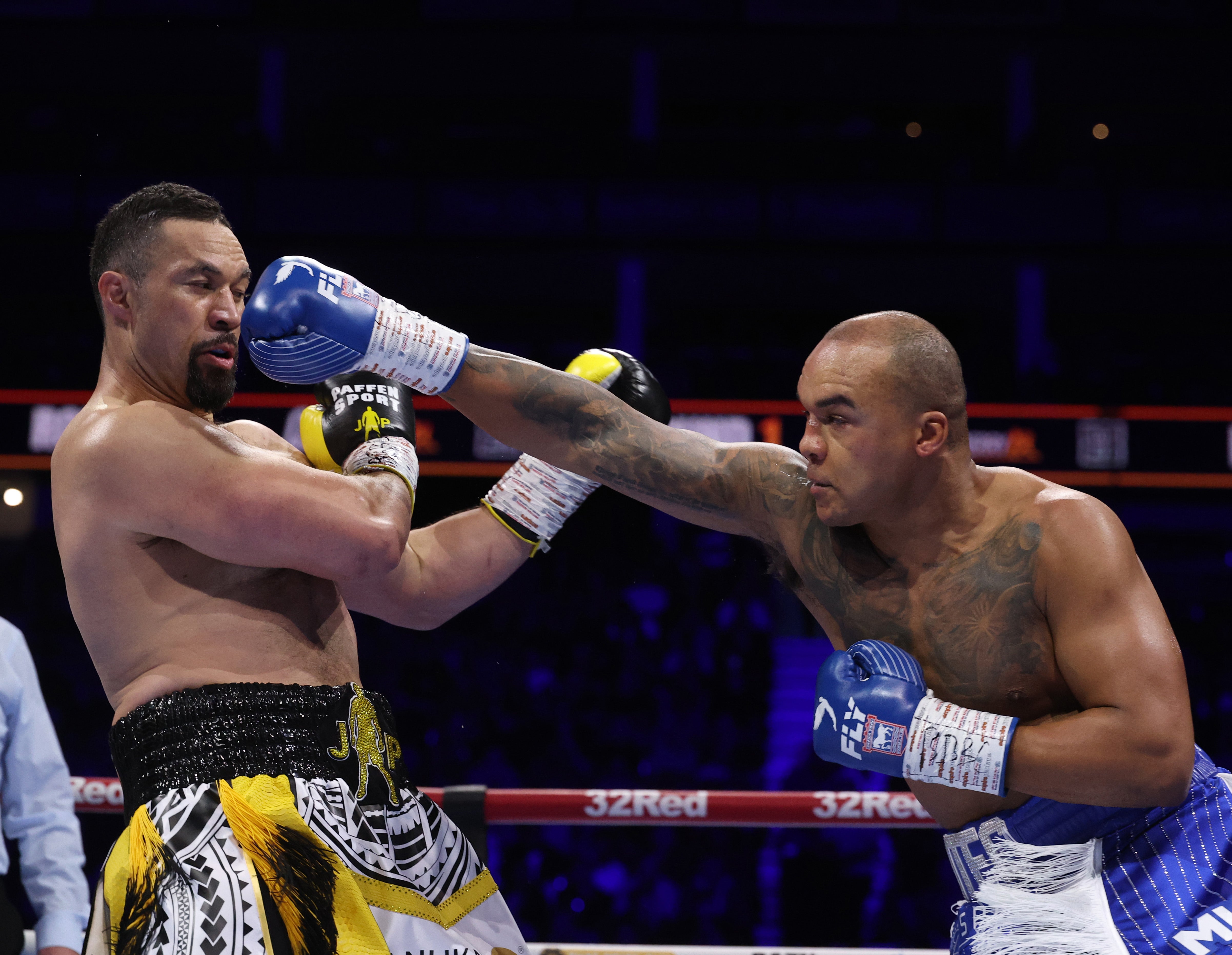 Fabio Wardley (right) stunned Joseph Parker in his last fight