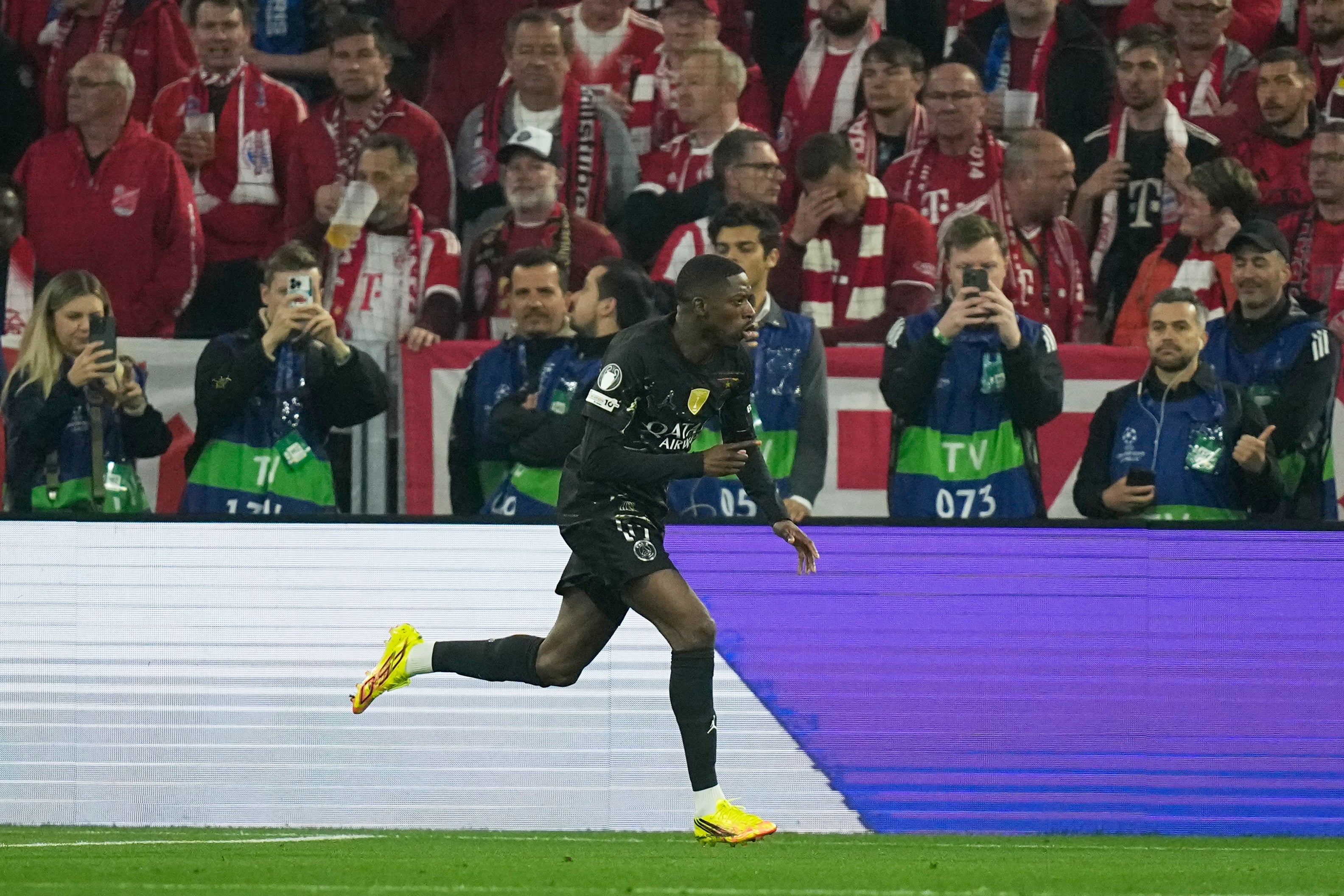 Ousmane Dembele scored PSG’s only goal of the match early on