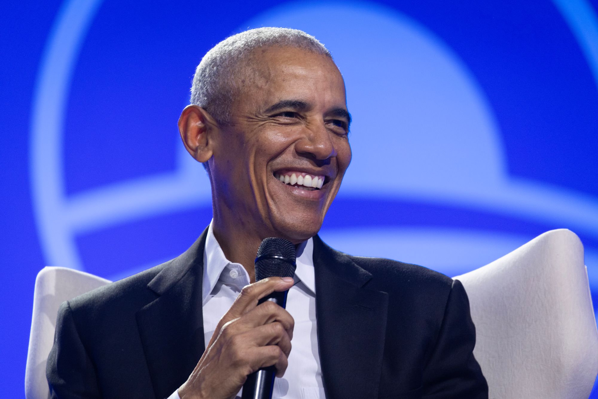 The two spoke about a potential presidential run for Colbert and extraterrestrial life