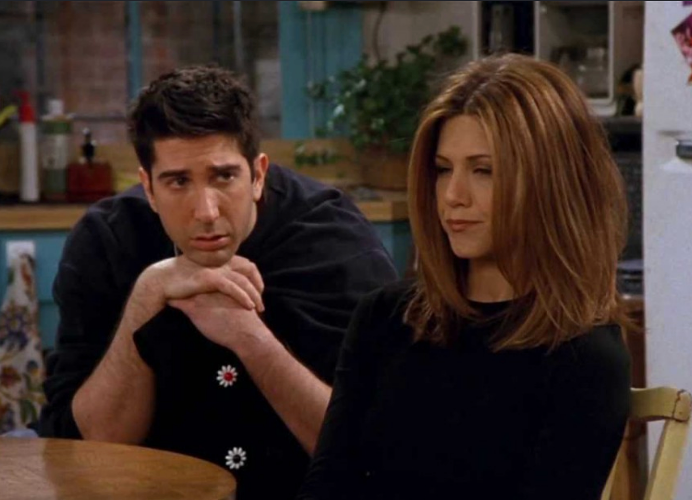 Ross e Rachel estavam de folga? Os fãs de 'Friends' debatem isso desde a década de 1990