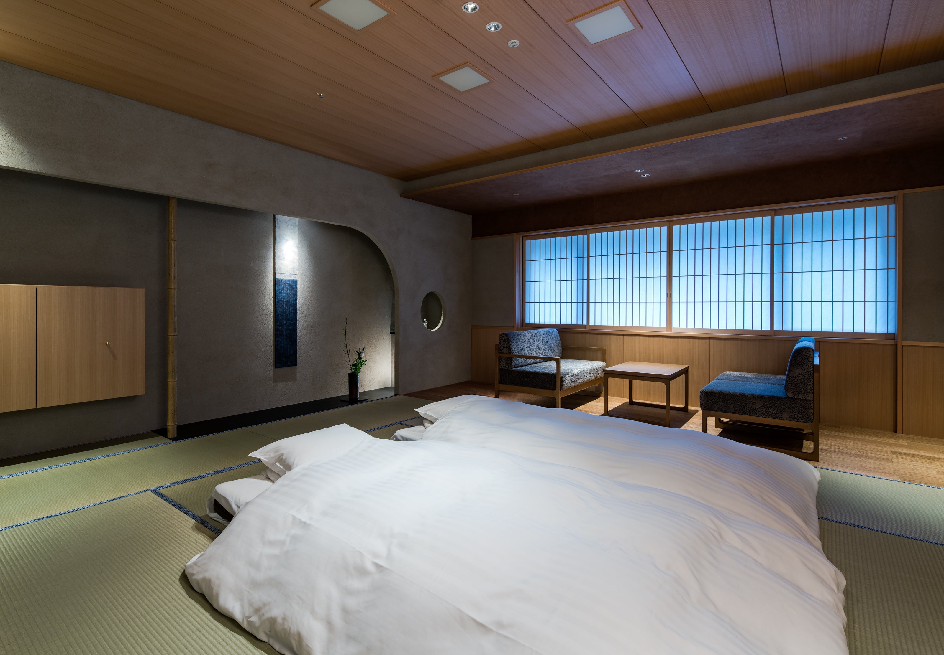 A traditional Japanese ryokan room