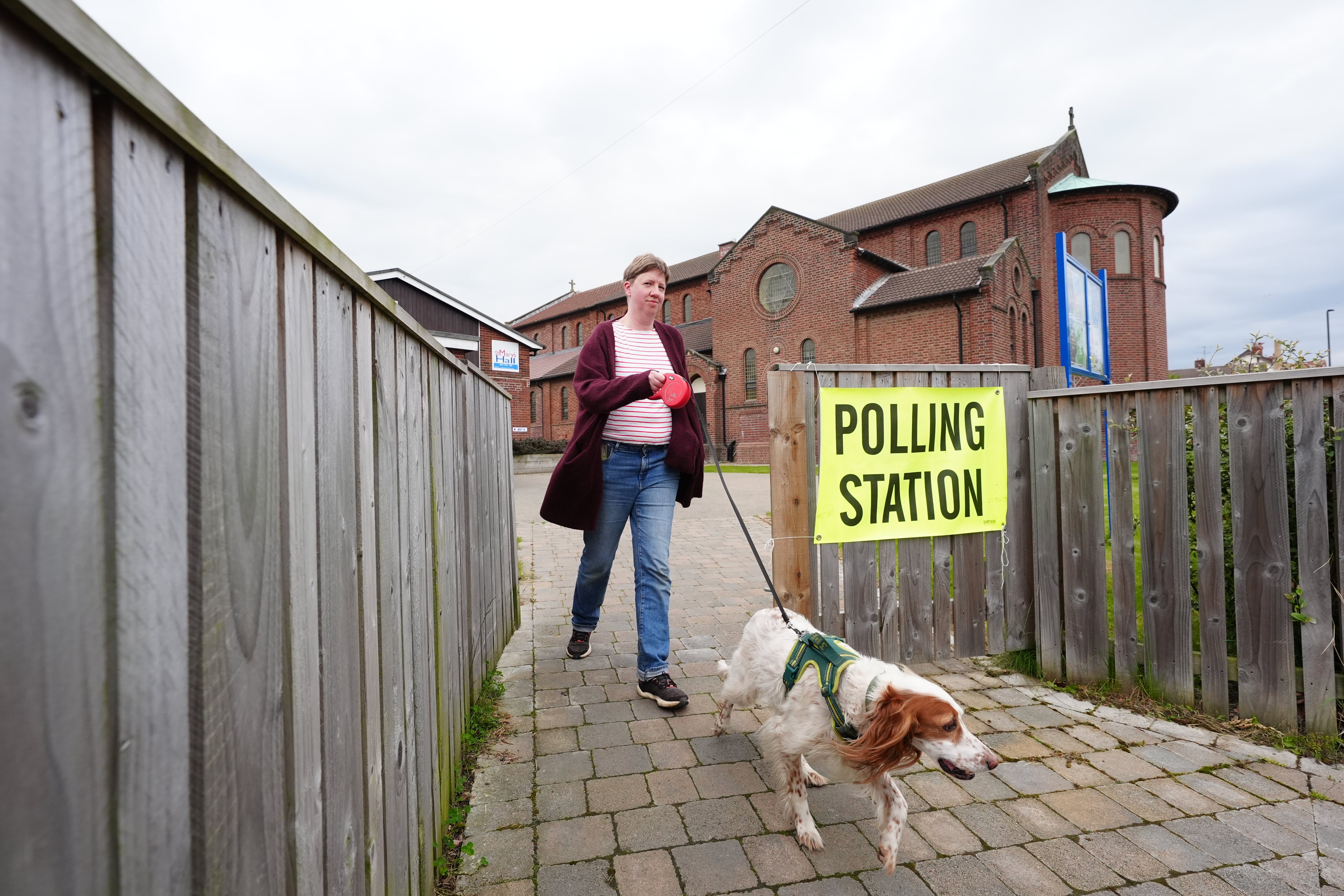 One dog in Whitley Bay had more important things on its mind, like a brisk walk and new scents