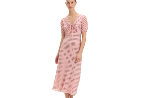strapless open back dress Hot Pink One Shoulder Draped Wrap Skirt Midi Dress – AX Paris main image 1