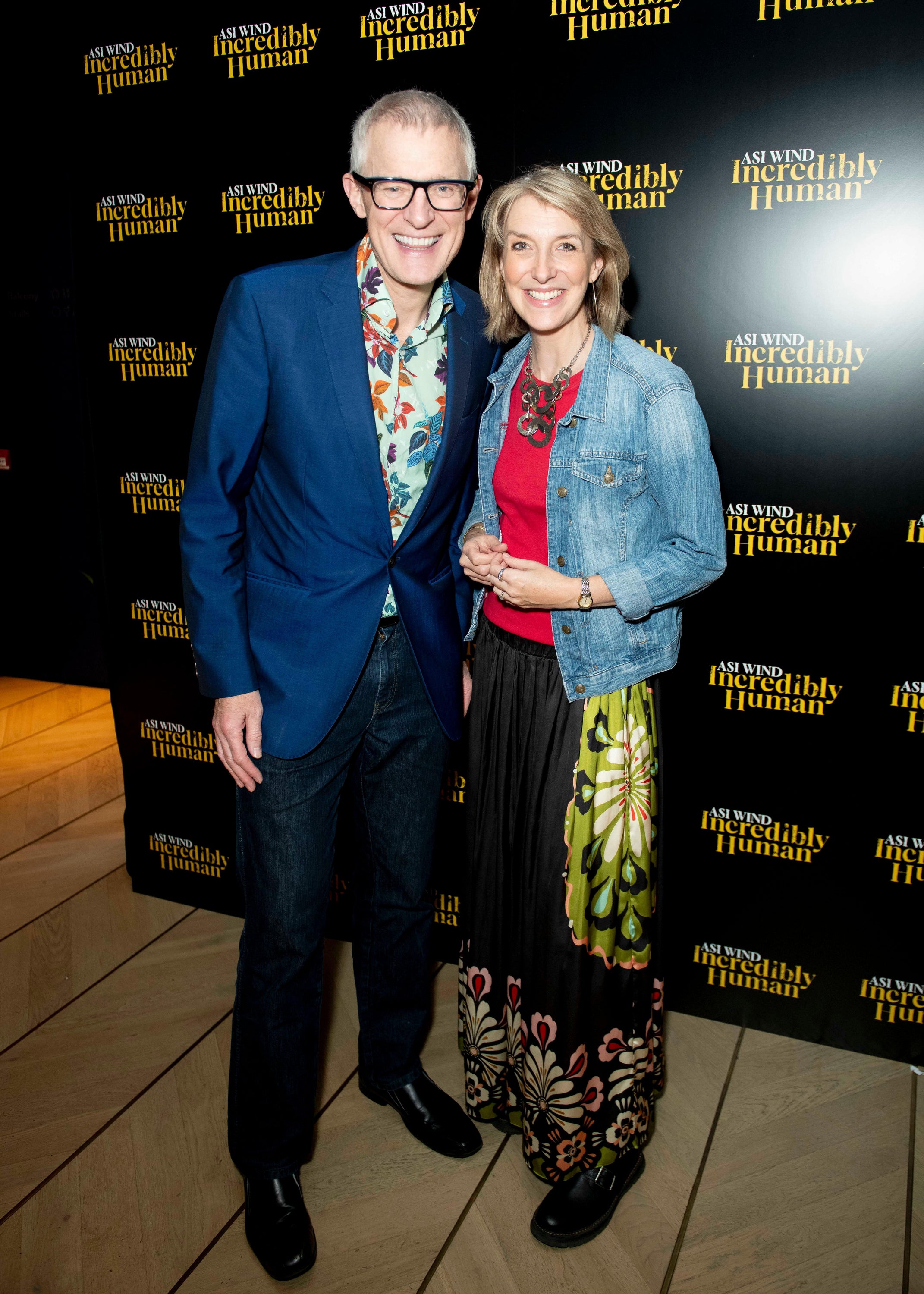 Jeremy Vine e sua esposa, Rachel Schofield