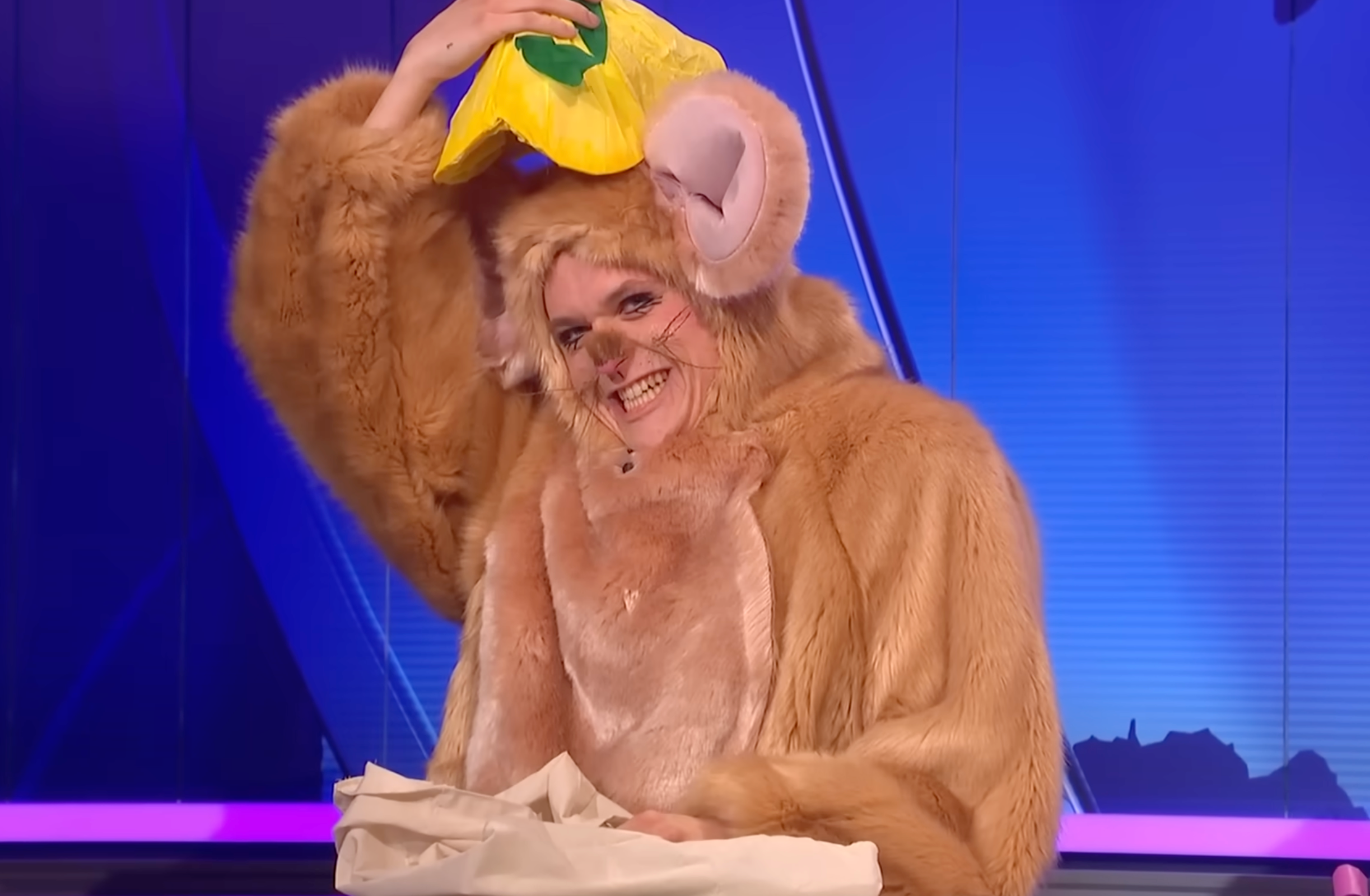 Jack Shep as ‘an adorable little dormouse’ on ‘Saturday Night Live UK’