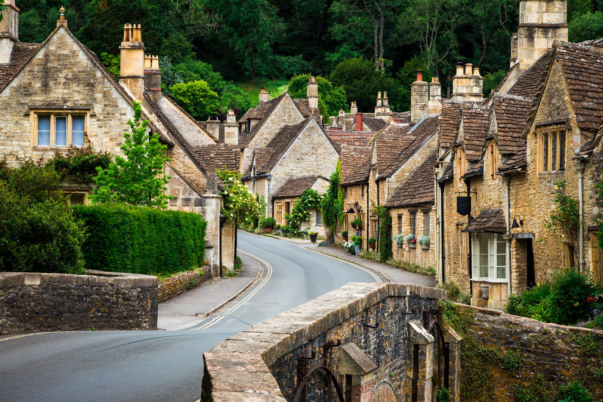 Castle Combe is a typical Cotswold village