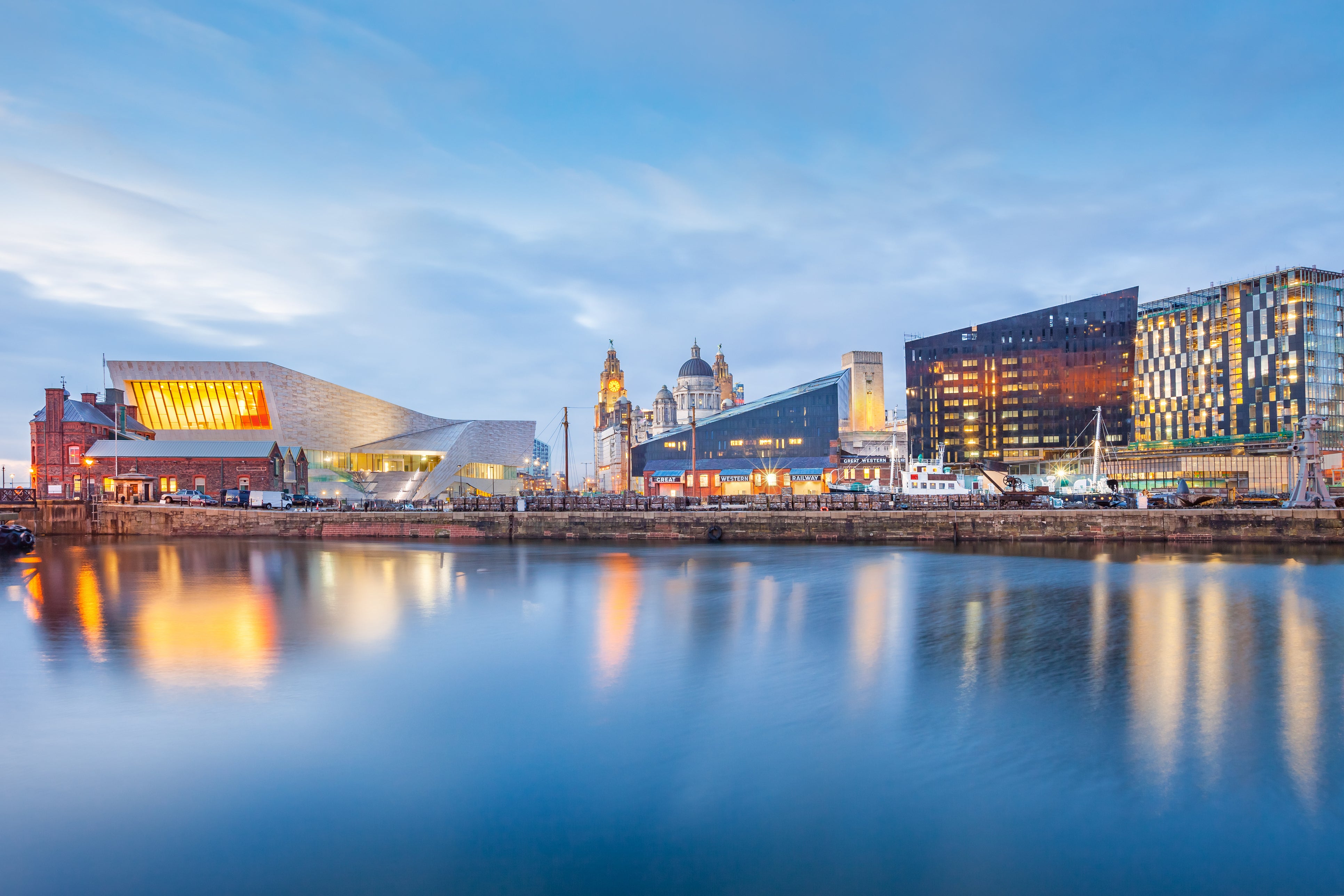 Liverpool seen from the water
